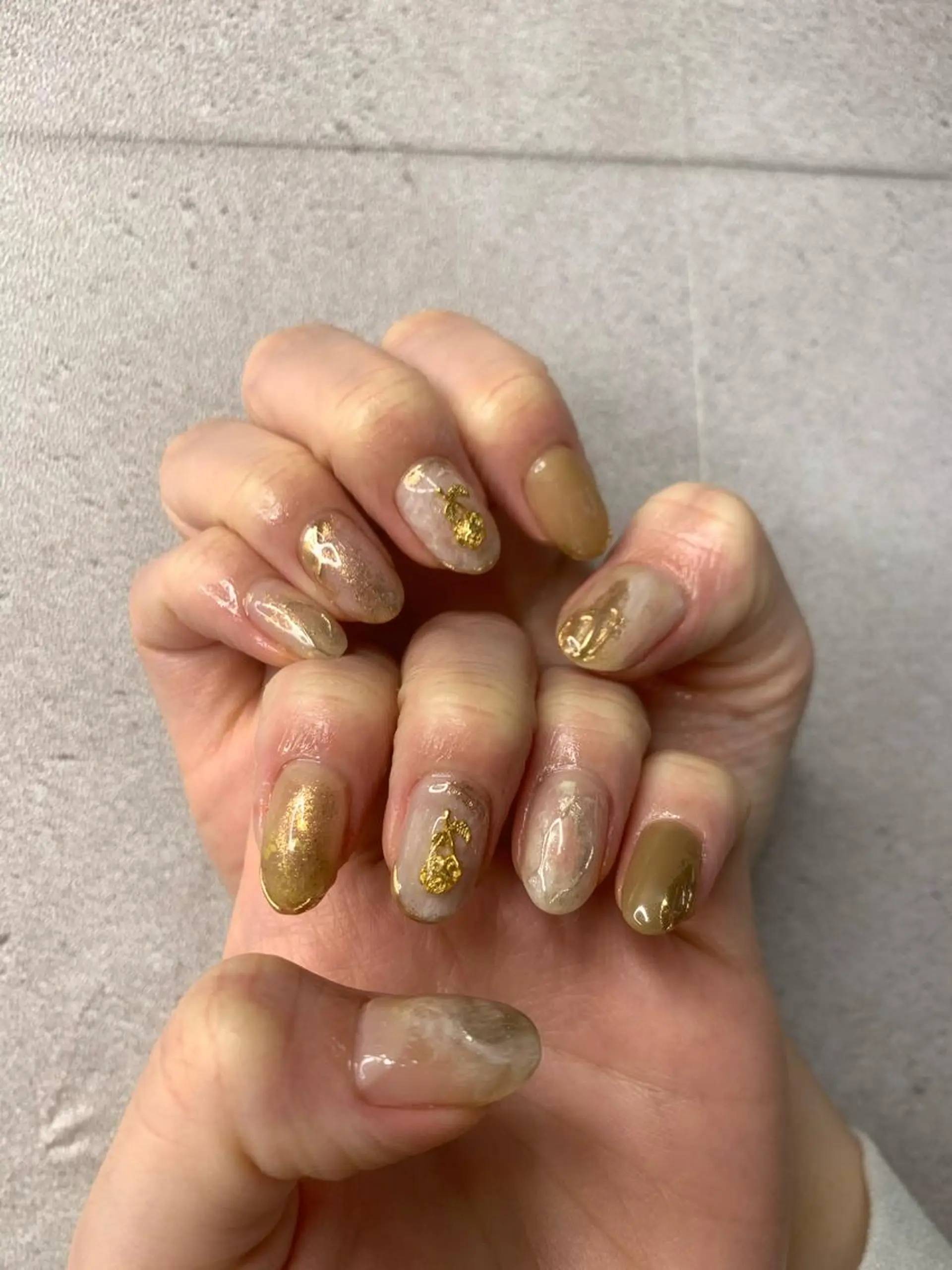 ネイル 持ち込み ニュアンスネイル l my me mine所属・Imyme mine Rioのネイルデザイン
