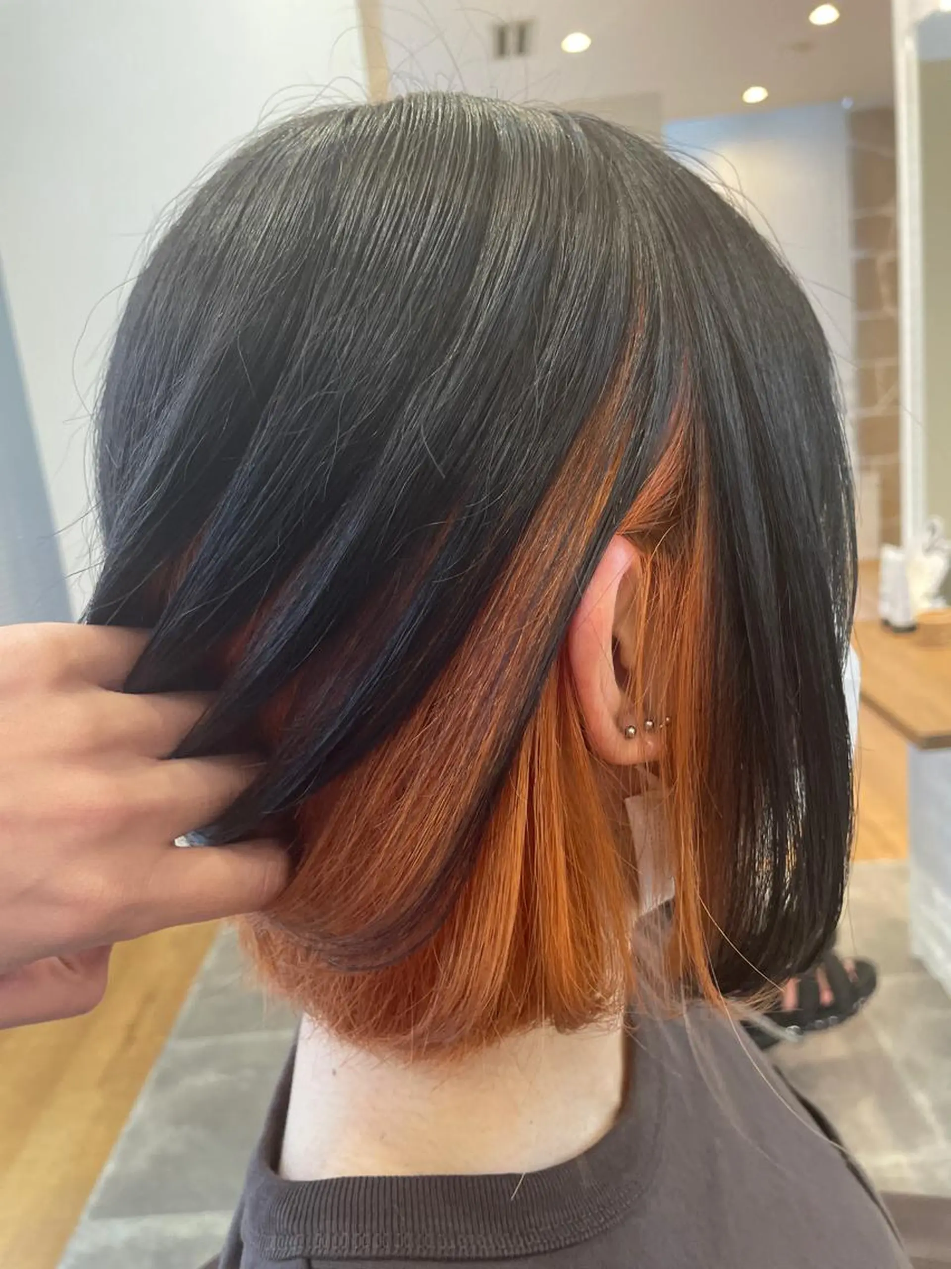 ミディアム ヘアカラー cecile hair所属・開發 紗貴のヘアスタイル