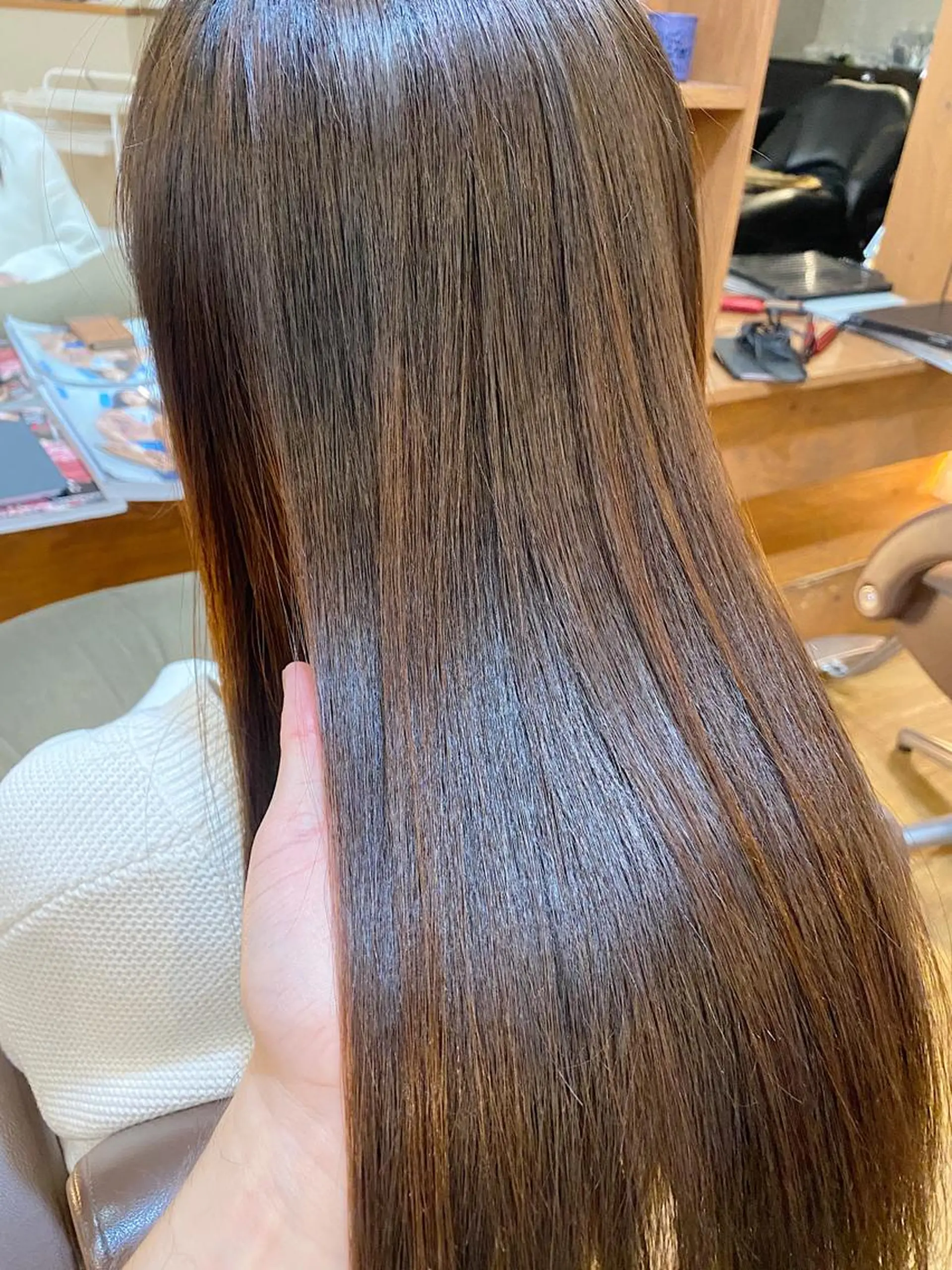 ロング パーマ カット 縮毛矯正 トリートメント 菅村 勇亮のヘアスタイル