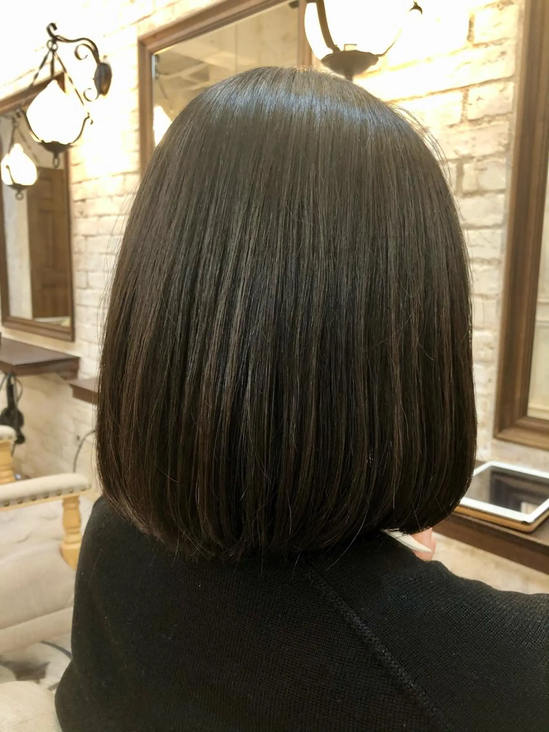 ショート 縮毛矯正 Carina所属・セン北徒歩５分 キシタクのヘアスタイル