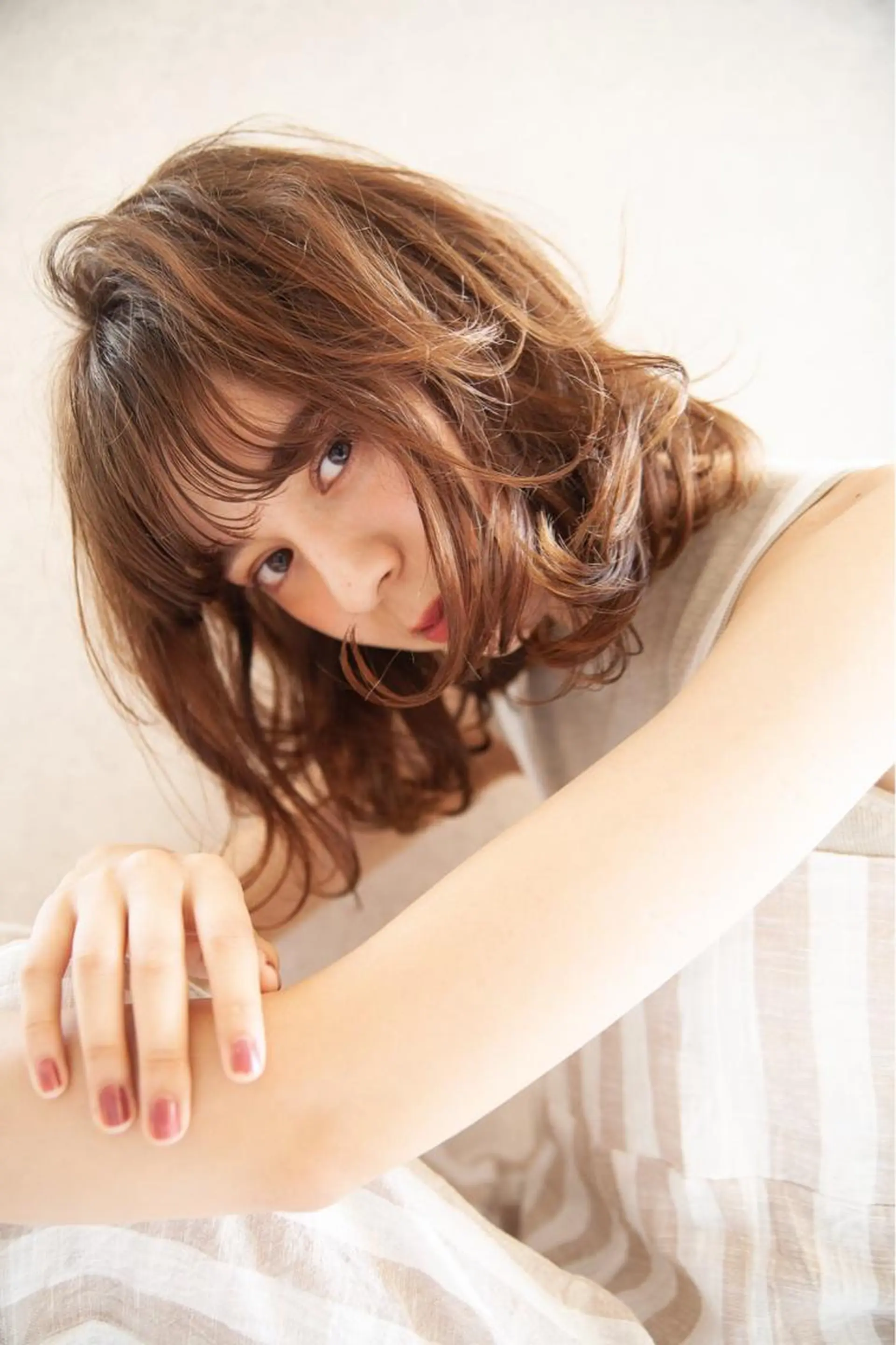 ミディアム ボブ 山口 竣也のヘアスタイル