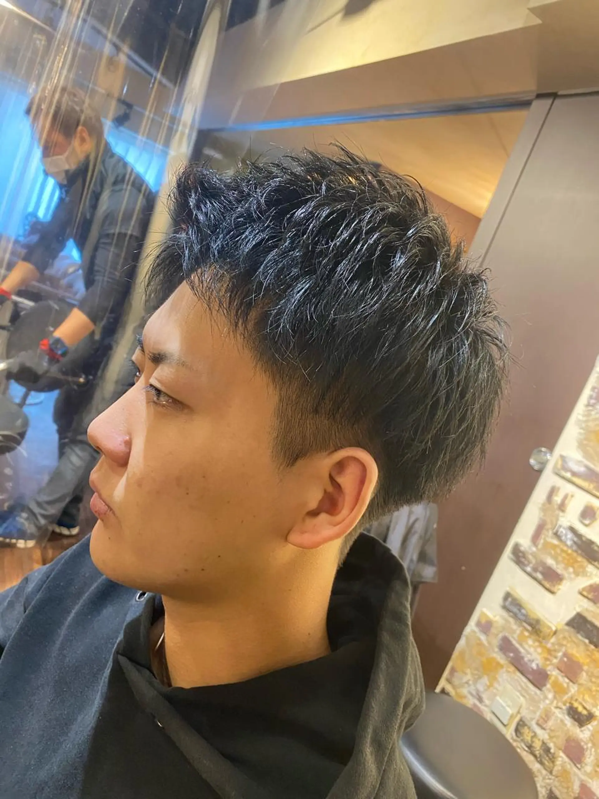 メンズ アップバング カット メンズサロンANDY 御堂筋なんば店所属・大阪メンズヘアのプロ 高橋 直希のヘアスタイル