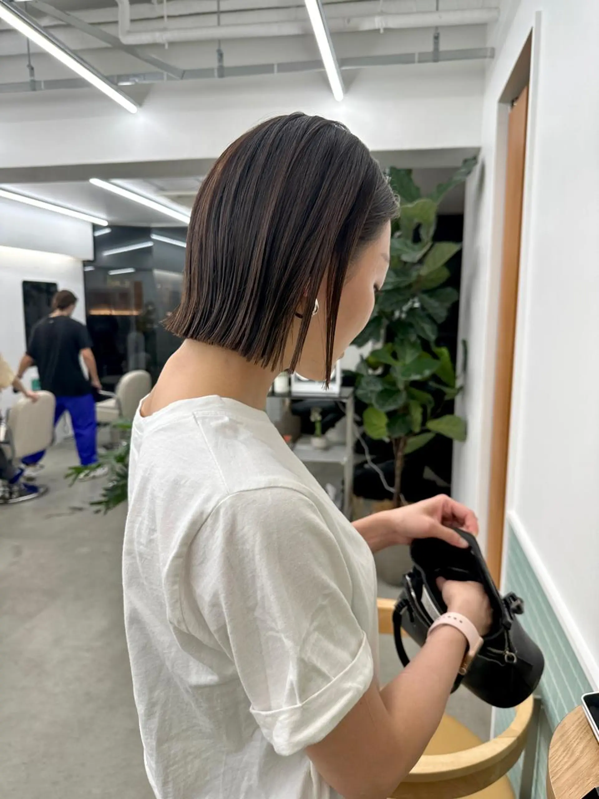 ショート ボブ カット トリートメント ボブ/レイヤー/ケア パーマ/リュウタのヘアスタイル