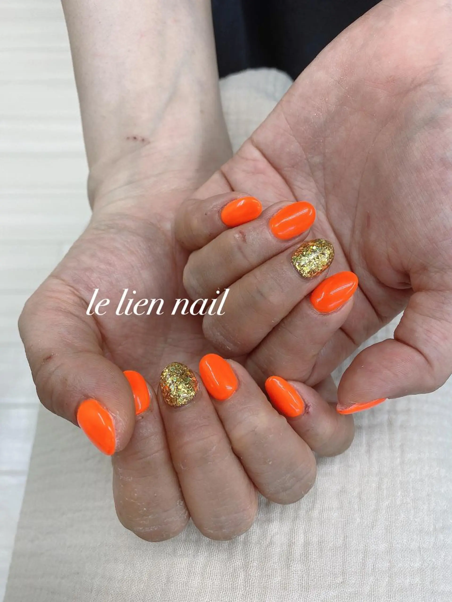 ネイル ラメ(グリッター) ワンカラーネイル ハンドネイル le lien nailのネイルデザイン