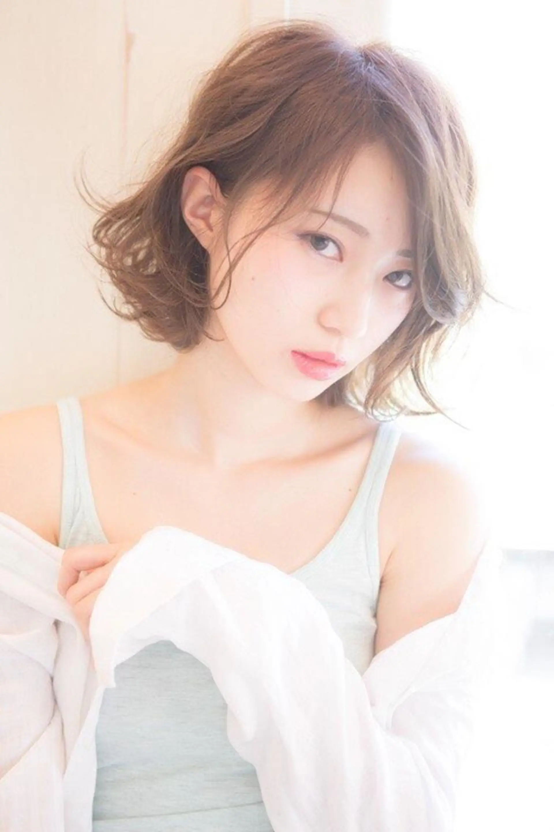 ミディアム カラー ヘアカラー トリートメント 小濱 秀人のヘアスタイル