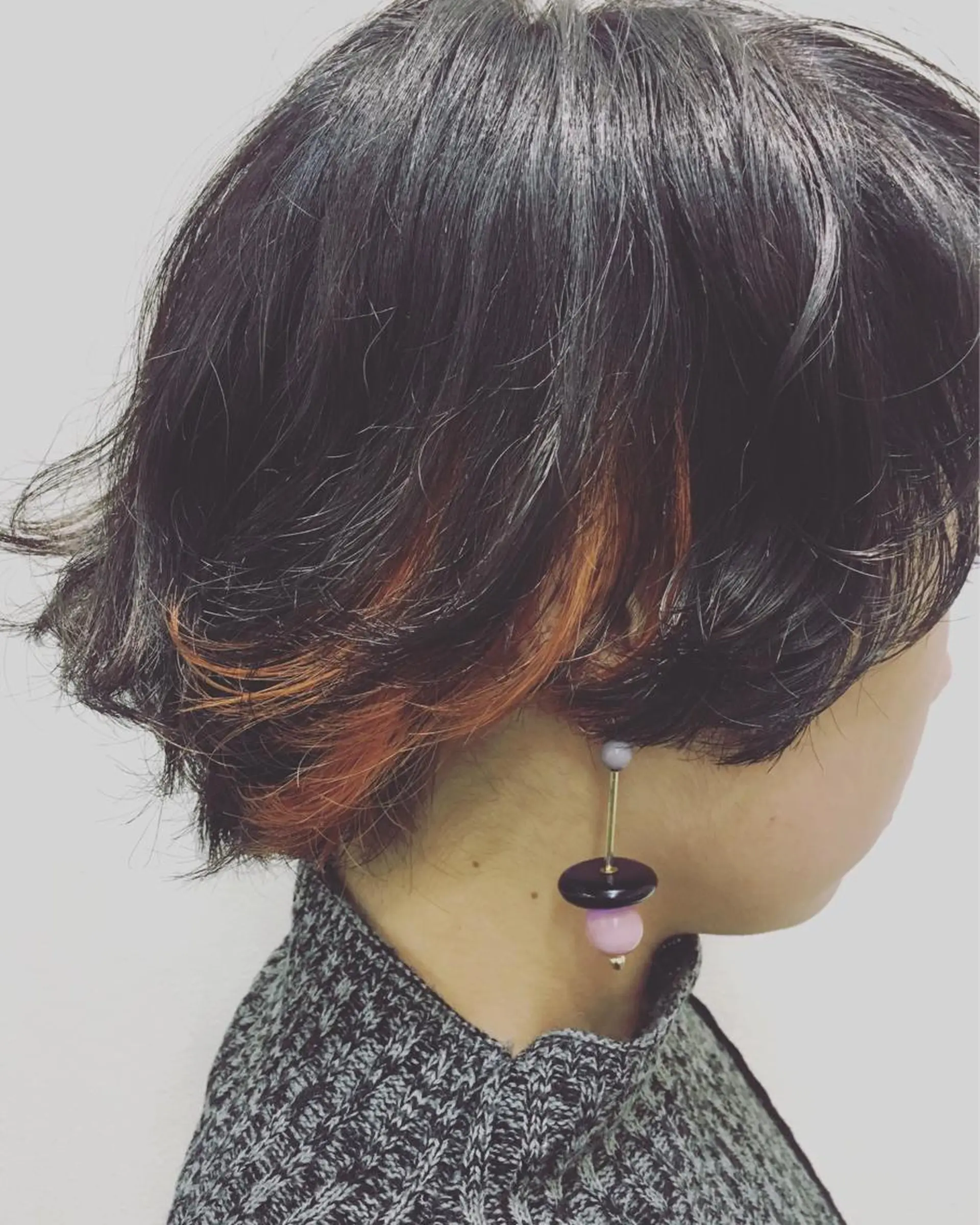 ショート カラー イヤリングカラー 【ショートスタイル】 志波李空のヘアスタイル