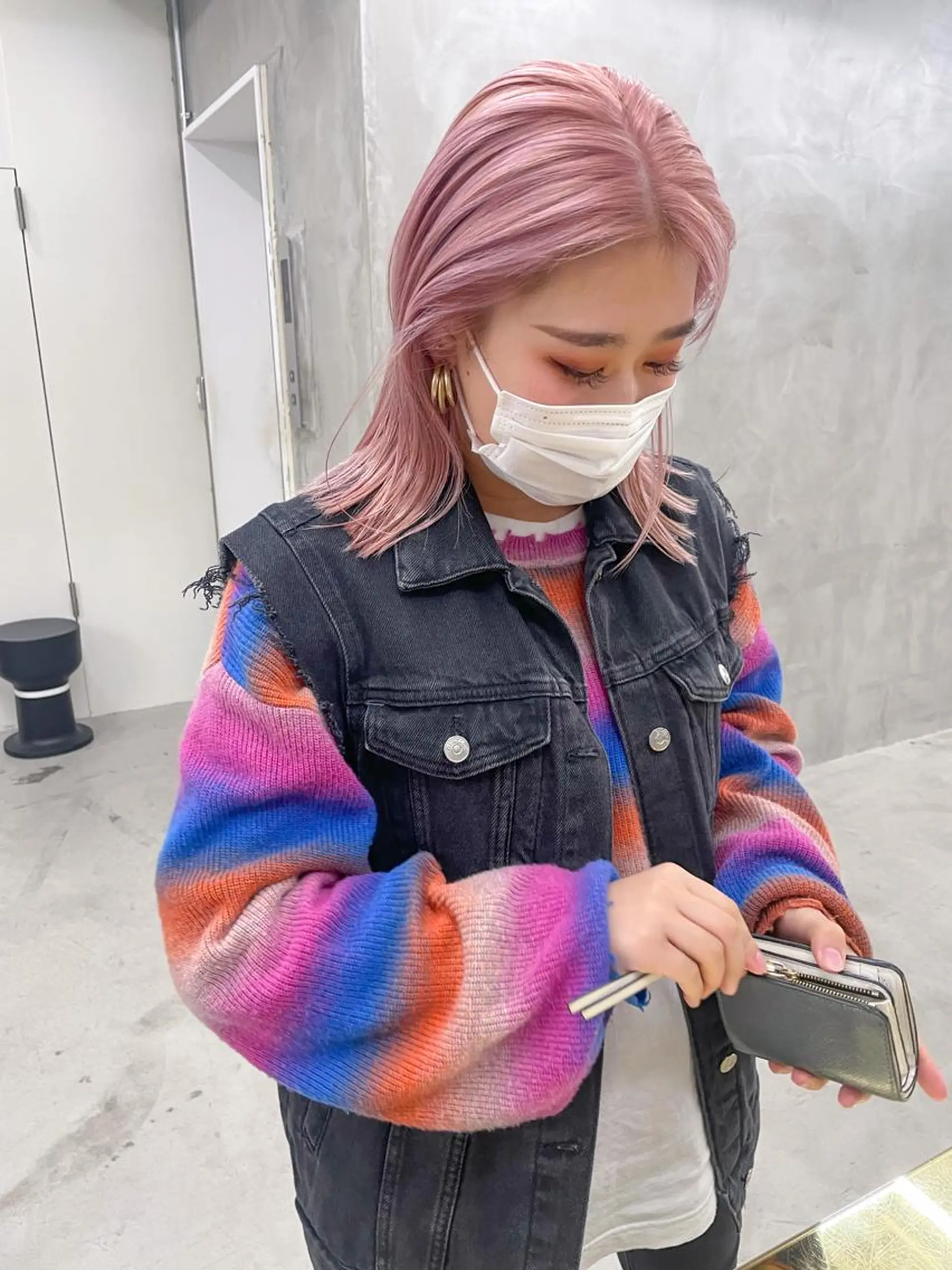 セミロング カラー ヘアカラー トリートメント yurika☁️ 似合わせ｜レイヤーのヘアスタイル