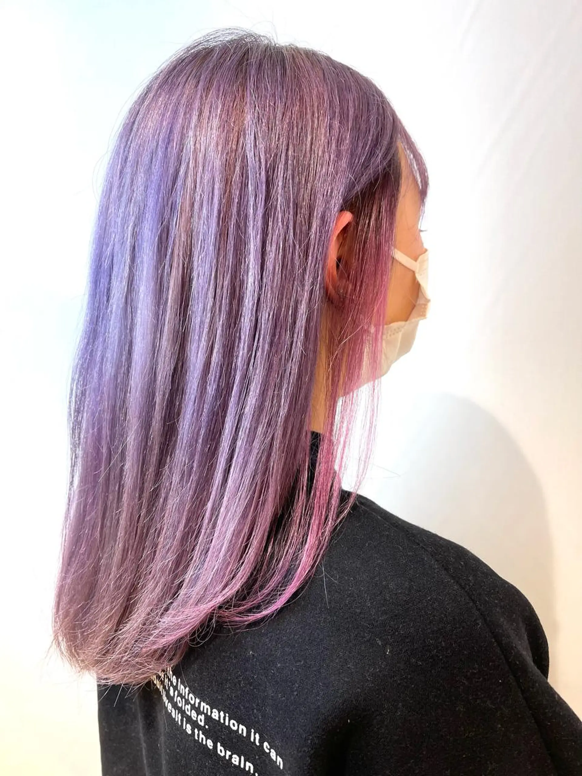 セミロング カラー ベージュカラー ピンクカラー ピンクベージュ カット ヘアカラー トリートメント 💎髪質改善王子💎 TOMOのヘアスタイル