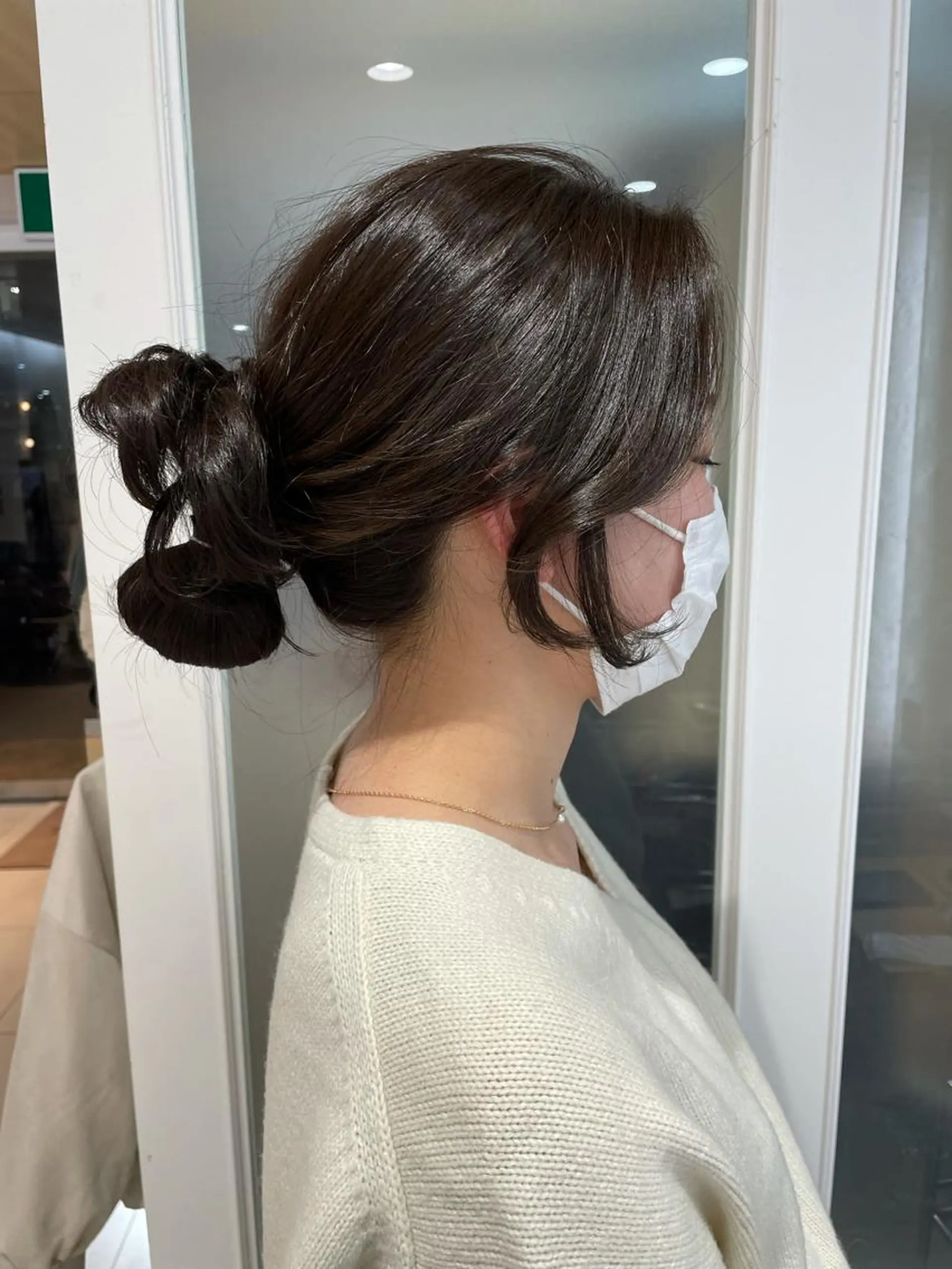 セミロング エギョモリ カット ヘアカラー 最新韓国本場ヘア 🇰🇷榎本明日香のヘアスタイル