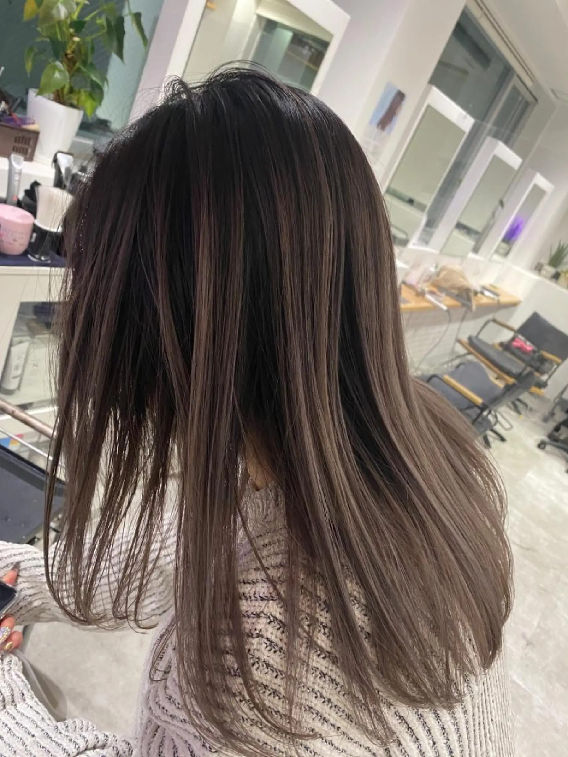 ミディアム カラー バレイヤージュ ブリーチ レイヤーカット トリートメント JILBLAN京都 ショート/ハイライトのヘアスタイル