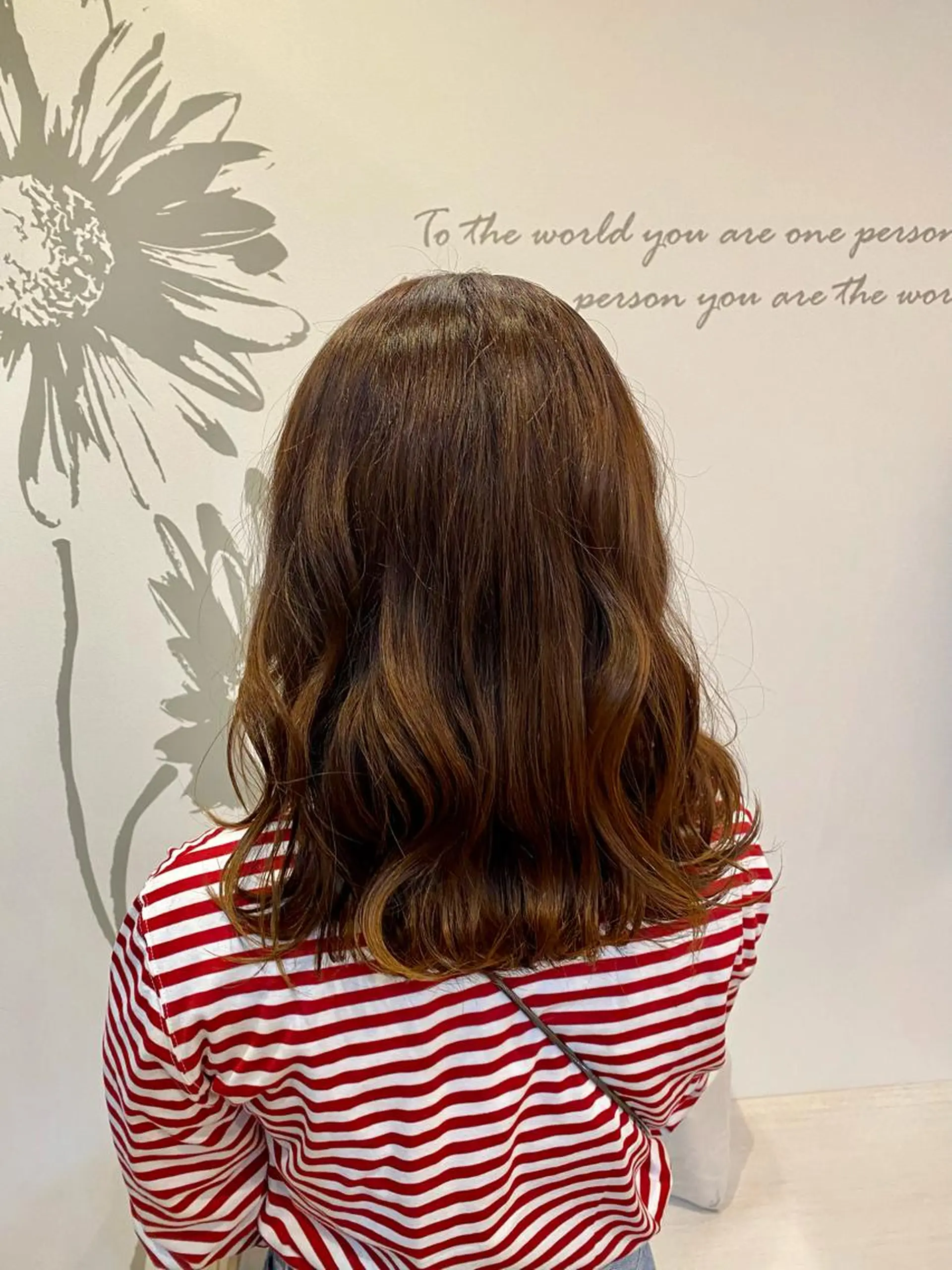 ミディアム カラー 人見知りさんでも安心 奥田 里佳子のヘアスタイル