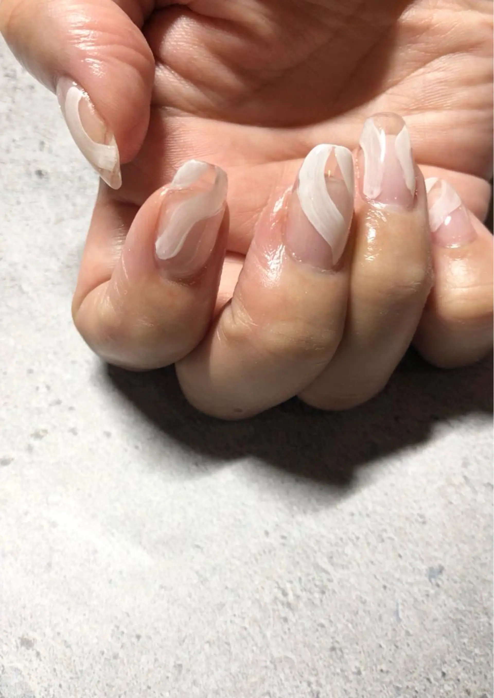 ネイル クリアネイル スカルプネイル kimura kumikoのネイルデザイン