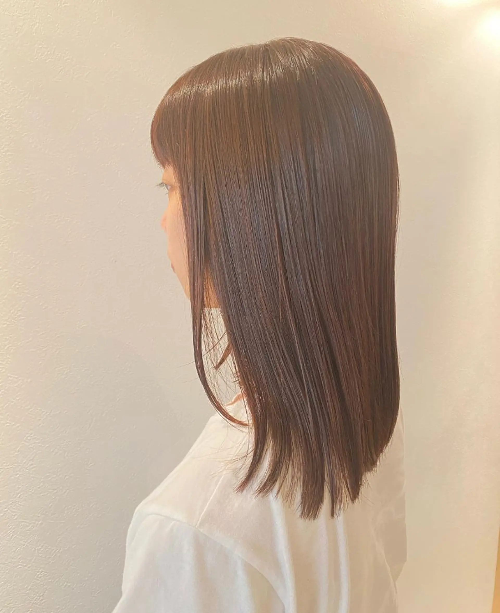ロング カット ヘアカラー トリートメント 安永 涼のヘアスタイル