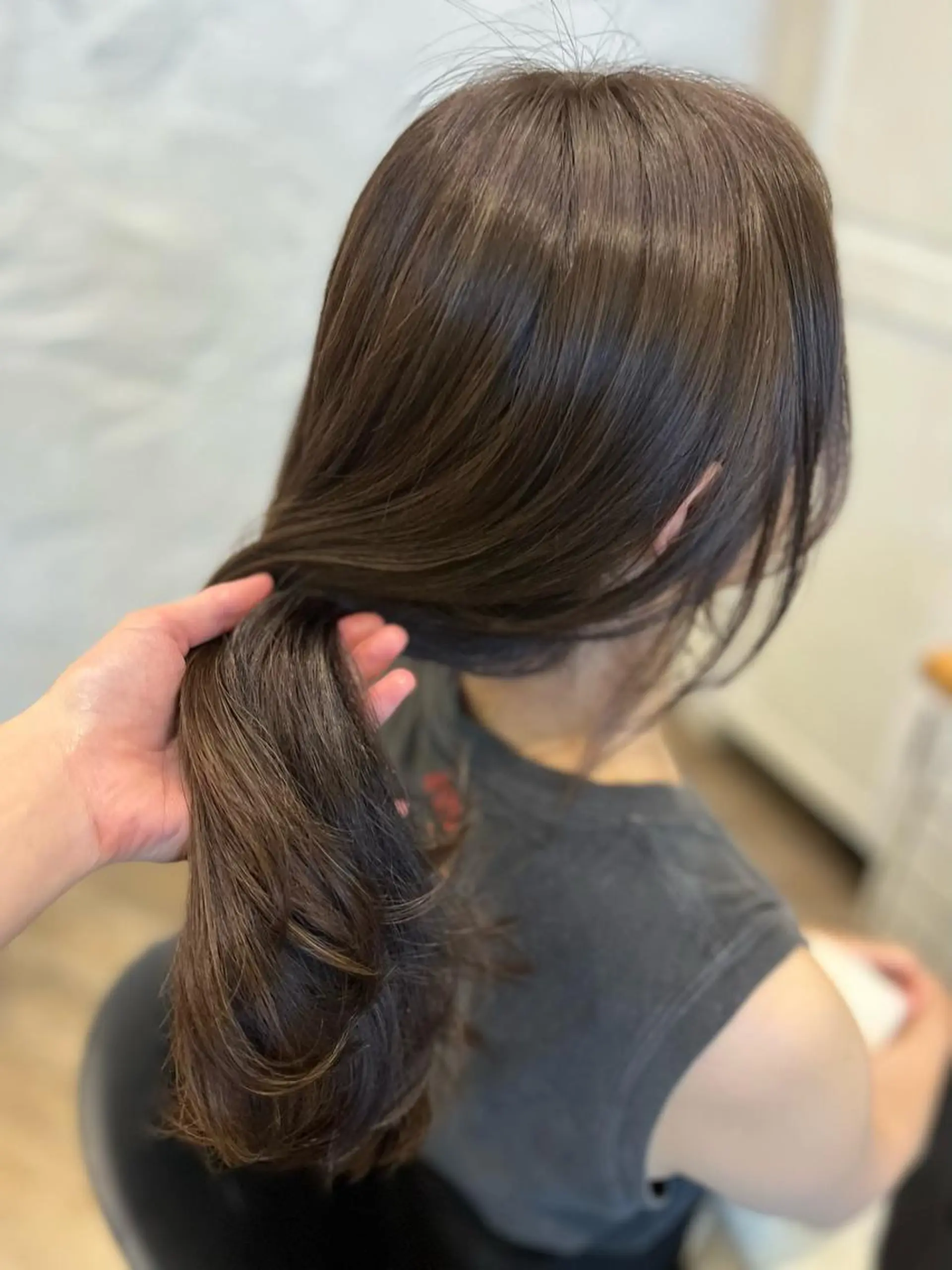 セミロング カット ヘアカラー トリートメント ⭐️ アユミ⭐️のヘアスタイル