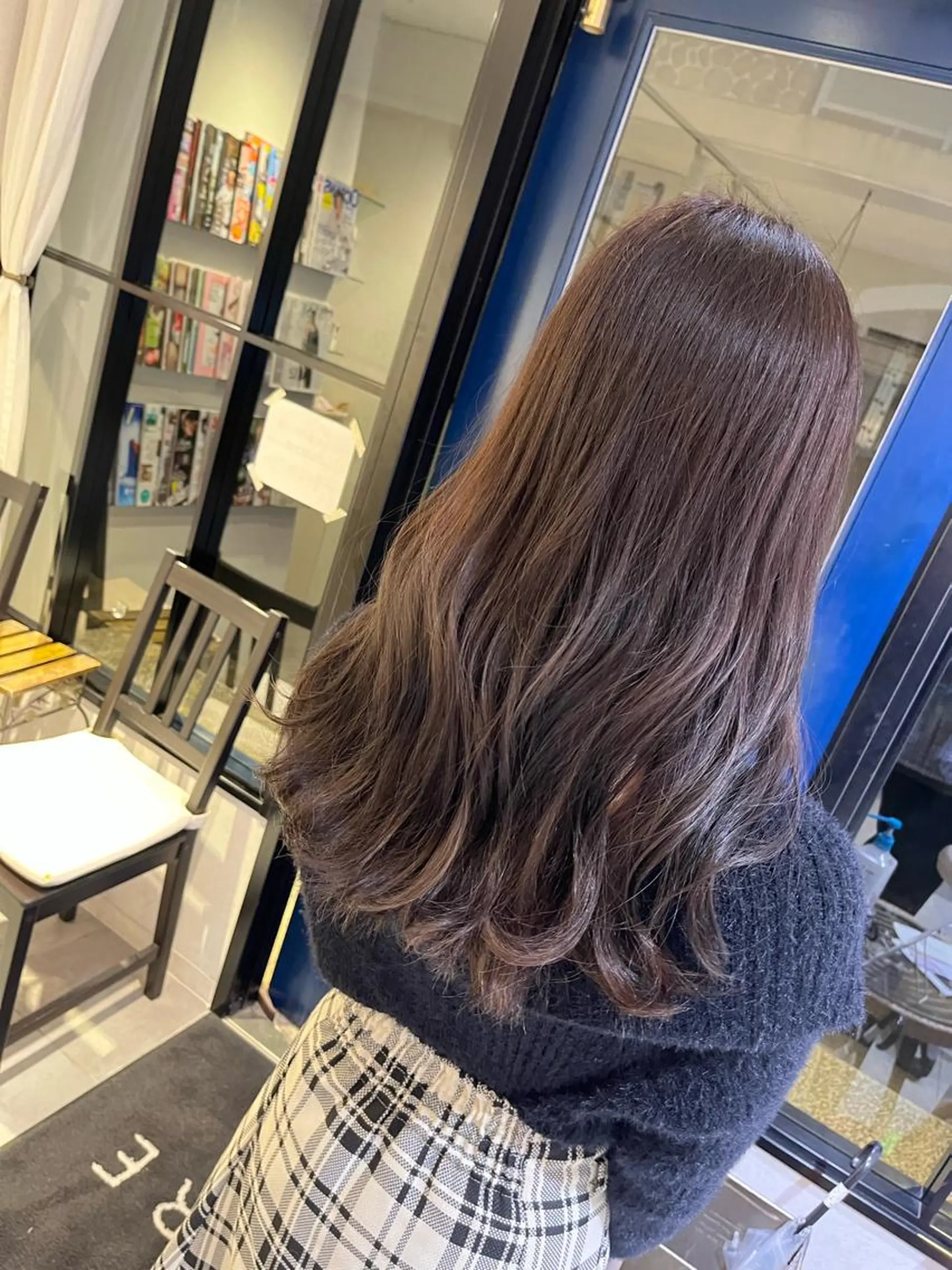 セミロング カット ヘアカラー トリートメント 森本峻介 ボブ/透明感カラーのヘアスタイル