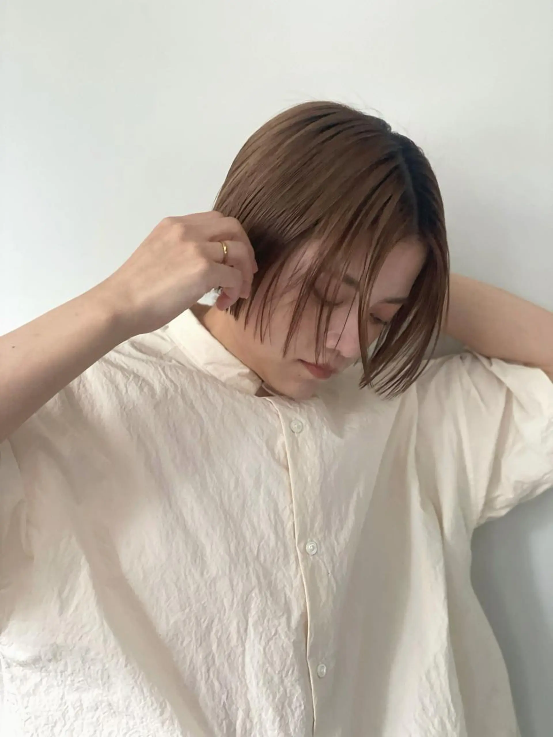 ショート ショートボブ ボブ ショートヘア カット トリートメント 野間 祐哉のヘアスタイル