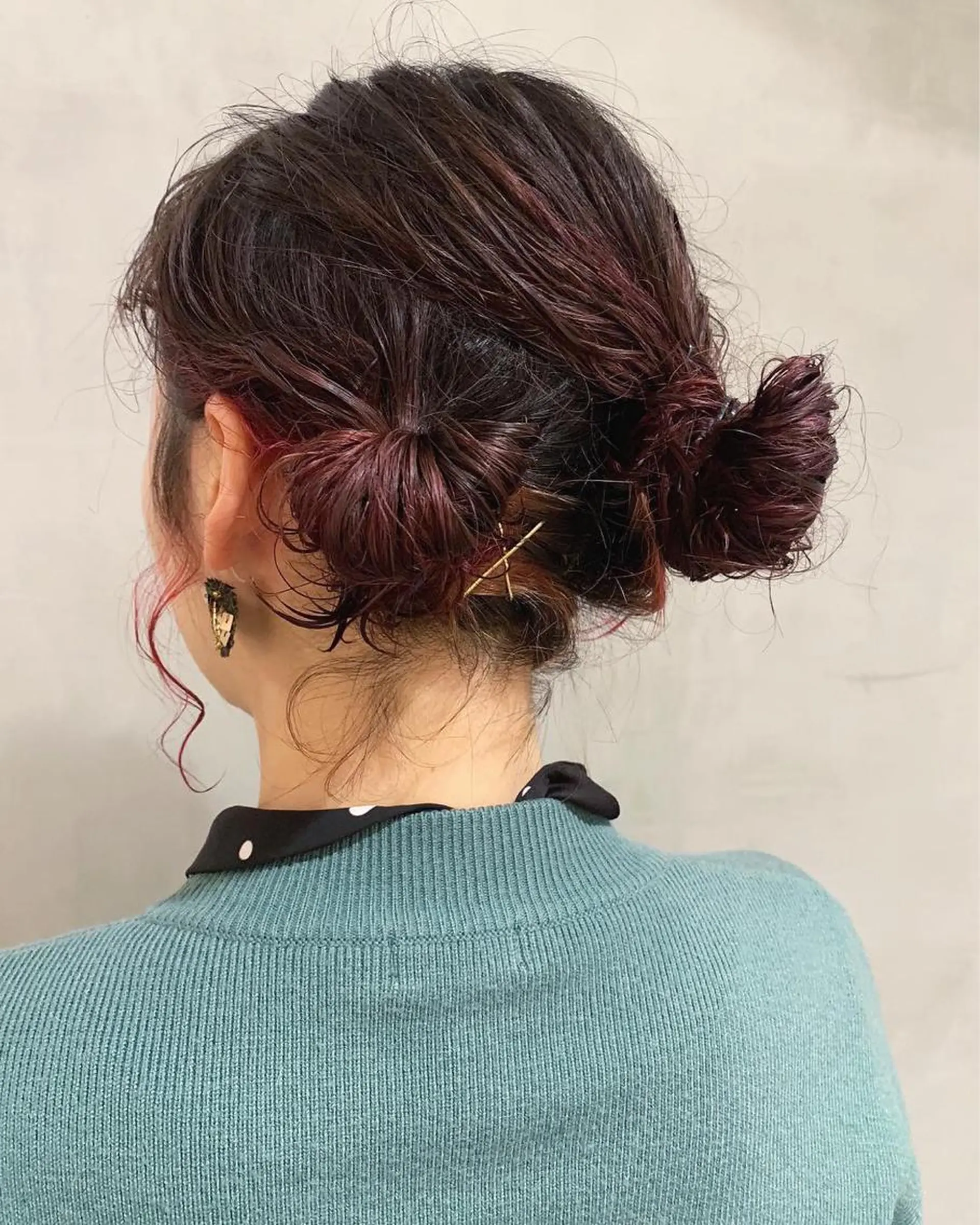 ミディアム カラー パーマ ヘアアレンジ ミディアムパーマ カット パーマ トリートメント 優 作のヘアスタイル