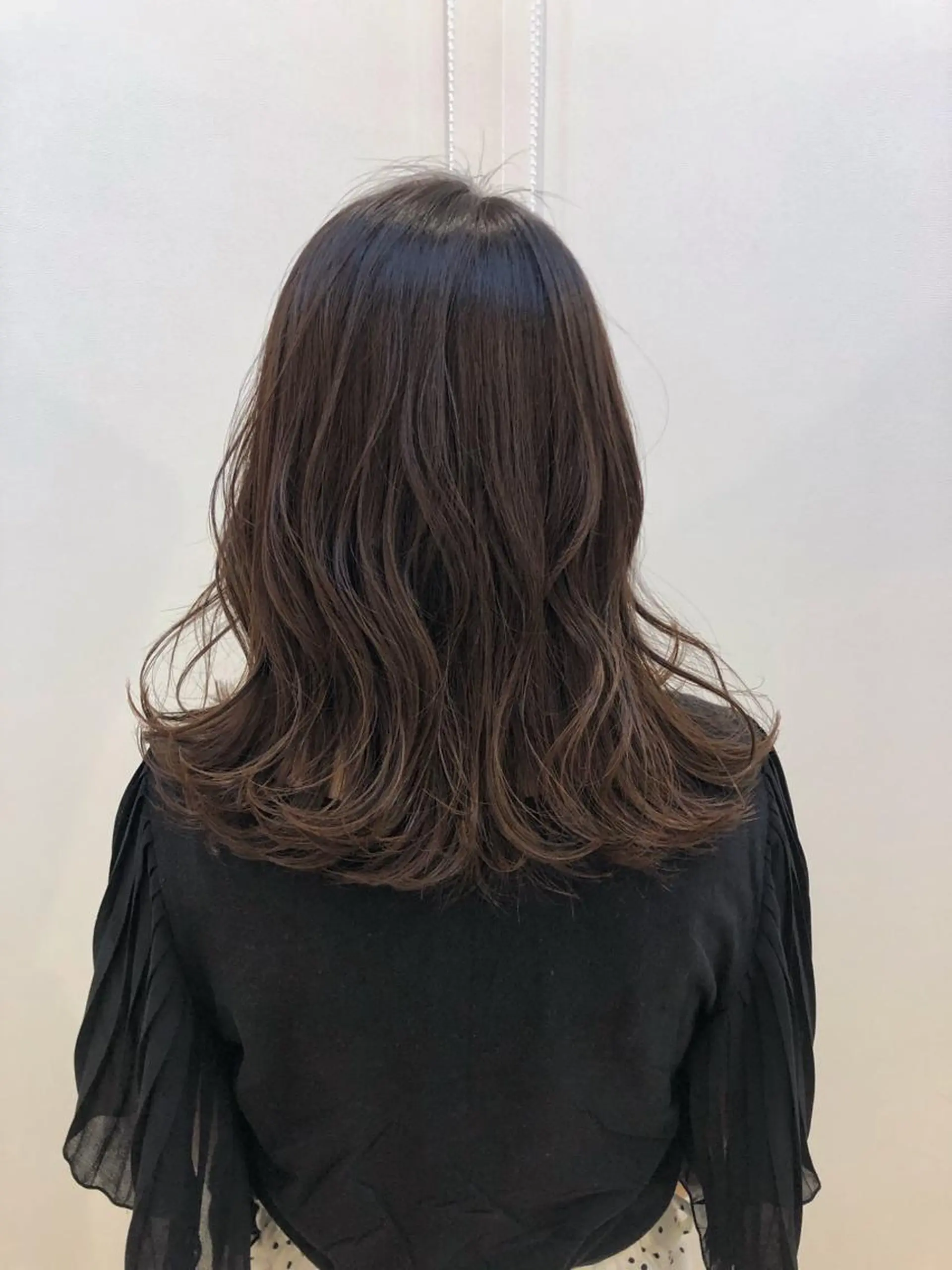 ミディアム カラー ブラウンカラー 齋藤 らいのヘアスタイル