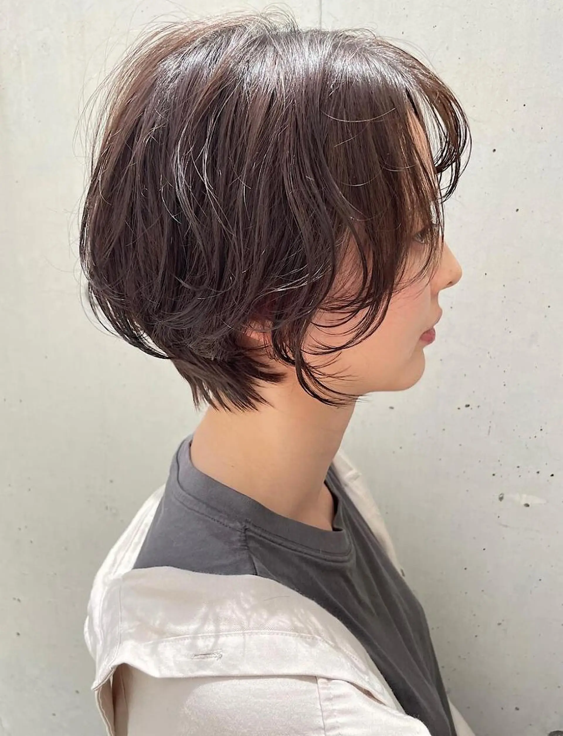 ショート カット ヘアカラー パーマ トリートメント 藤森結子/韓国ヘア/ パーソナルカラー診断のヘアスタイル