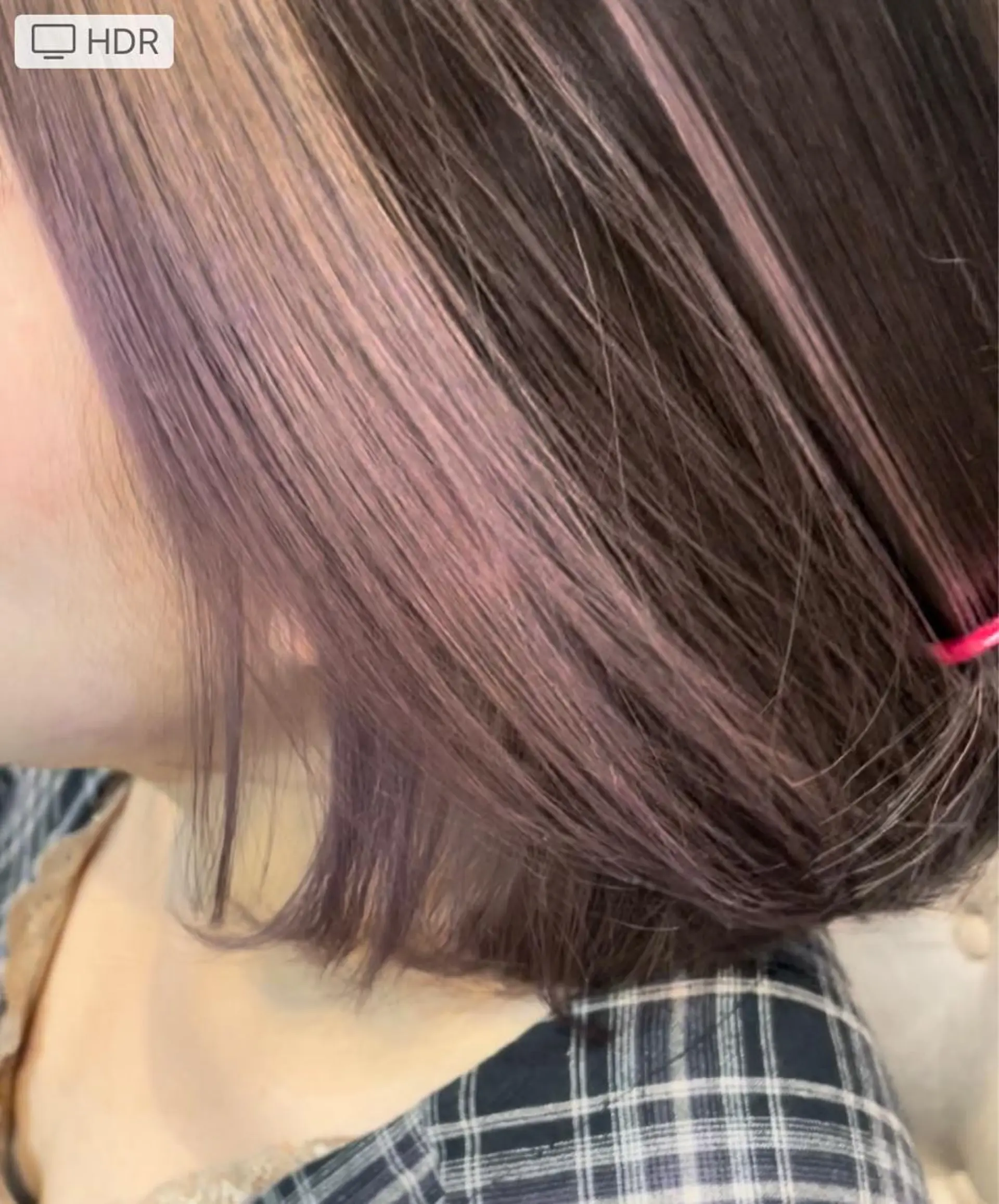 ショート ミストバング ヘアカラー 渡邉 瑠奈のヘアスタイル