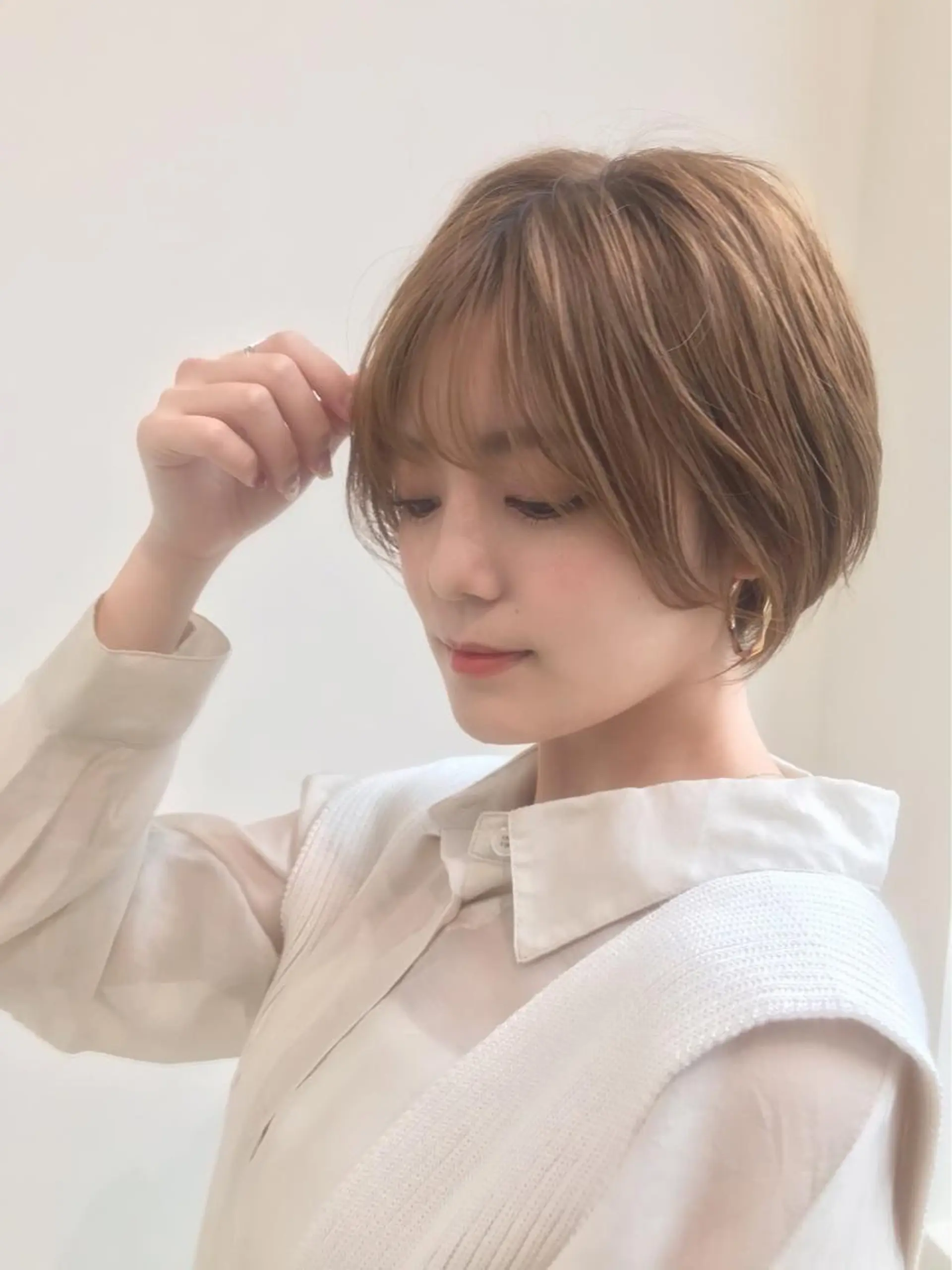 ショート カット パーマ トリートメント イメチェンカット✂️ 錦糸町佐藤店長のヘアスタイル