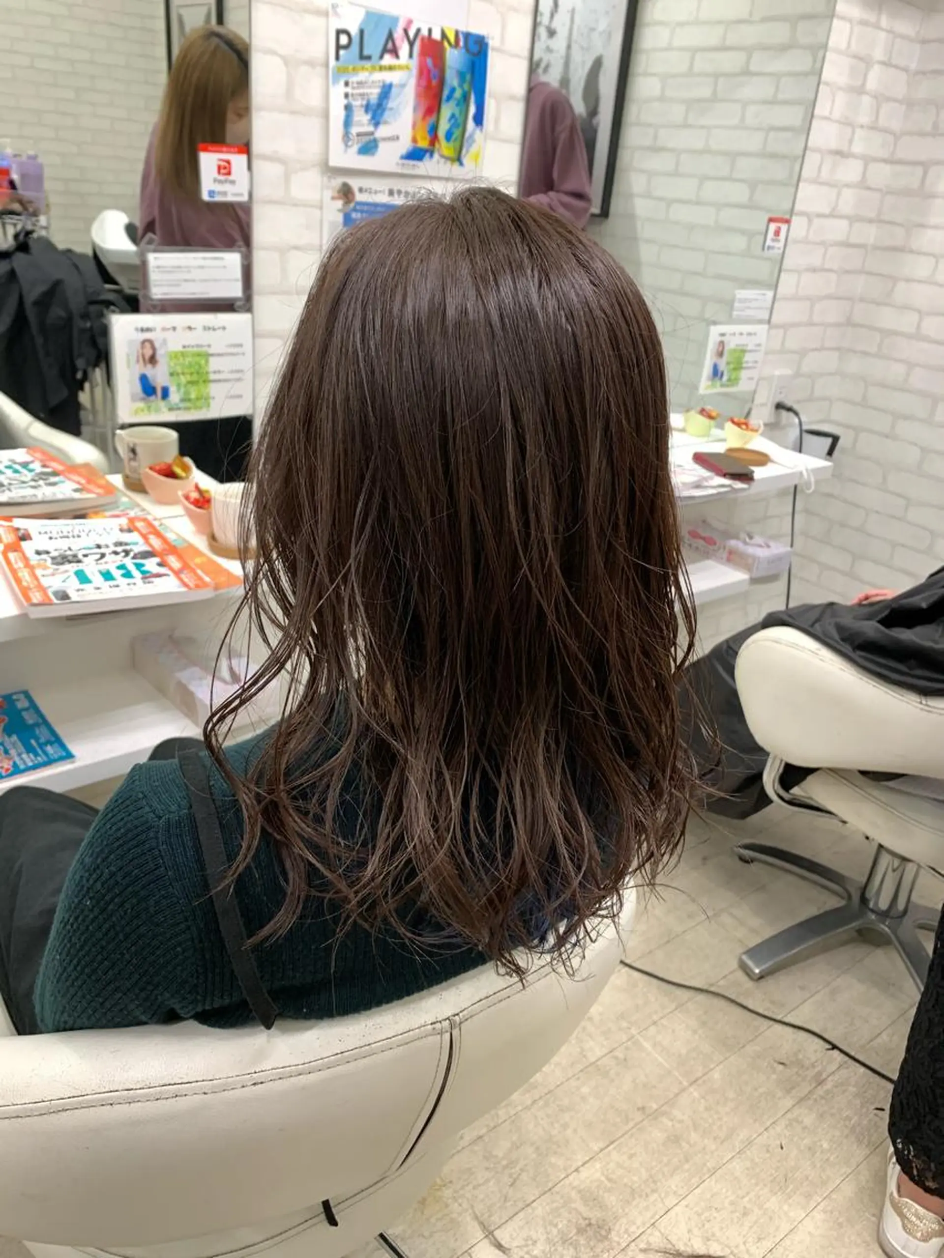 セミロング カラー 大橋 一智のヘアスタイル