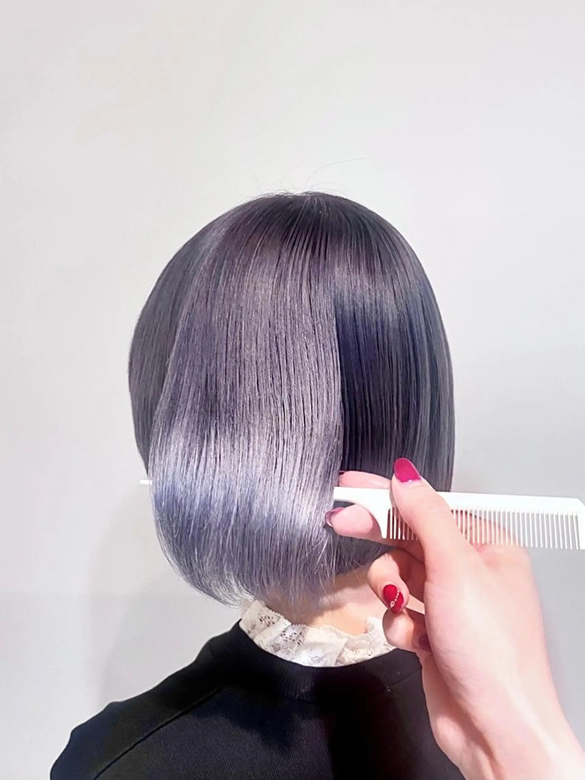 ショート ヘアカラー 縮毛矯正 motel所属・モデルや芸能人も通う ✨マンツーマンサロンのヘアスタイル