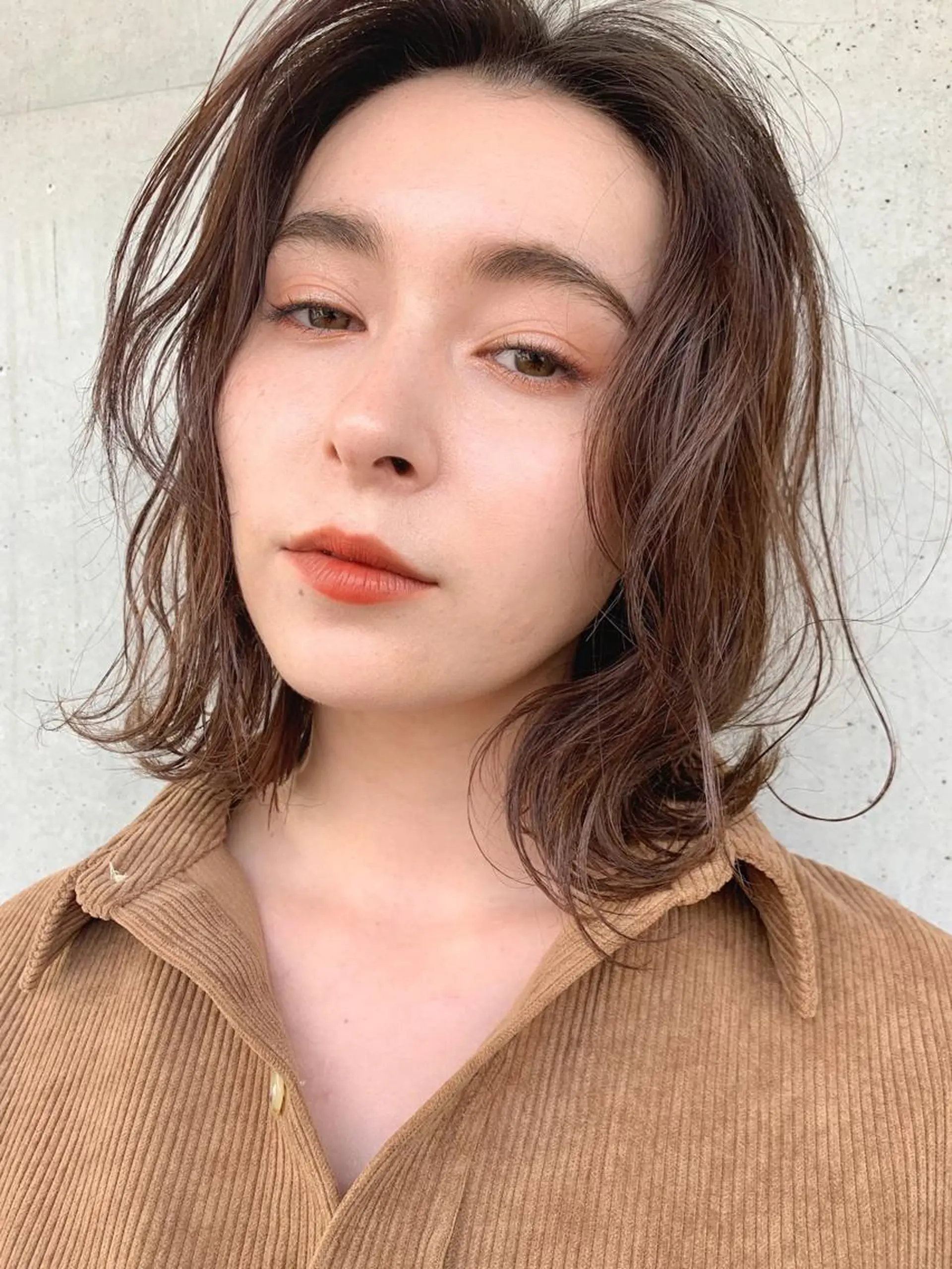 ミディアム カラー カット ヘアカラー トリートメント conne&riri所属・MA YUのヘアスタイル