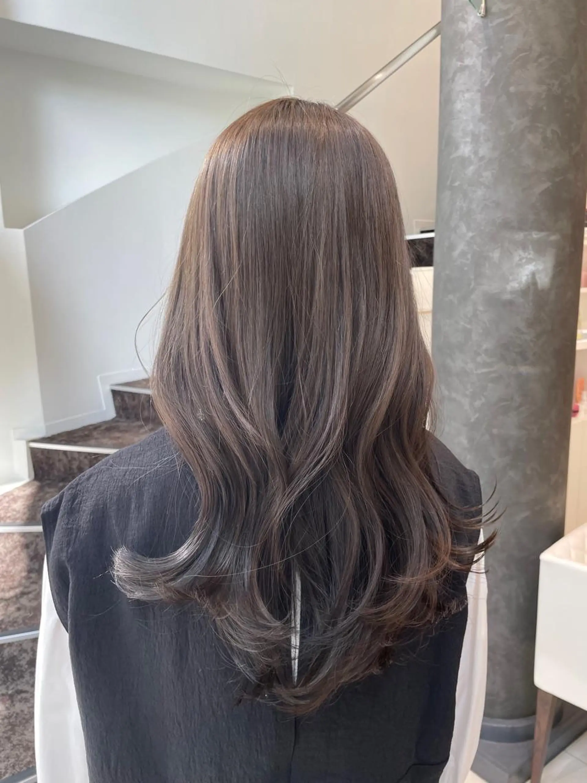 セミロング カラー 透明感カラー イルミナカラー カット ヘアカラー ヘッドスパ BiBi    武田 あやのヘアスタイル