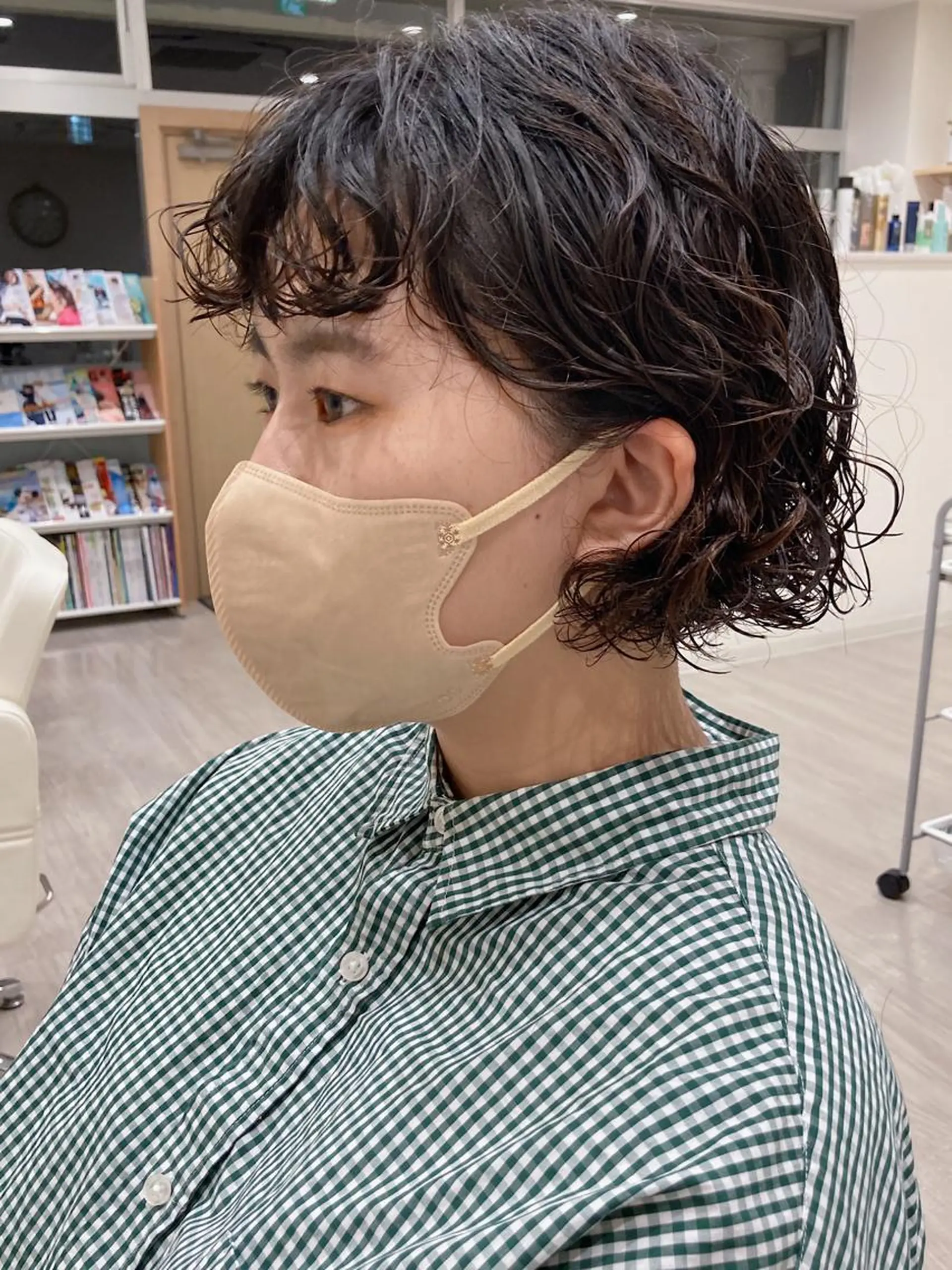 ショート パーマ ボブ メンズハイトーン/栄 /イトウタケルのヘアスタイル