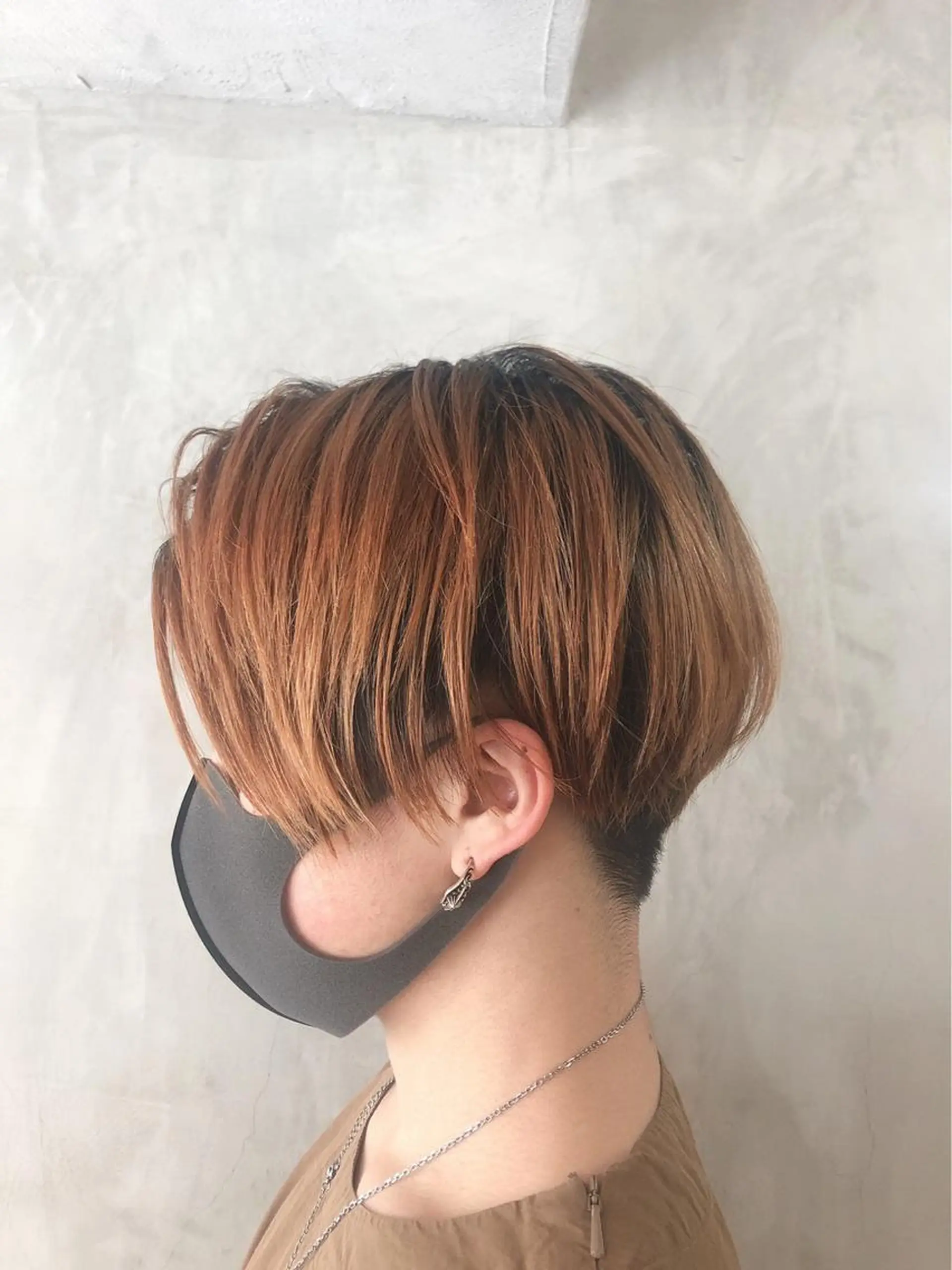 ショート カラー メンズ ボブ×縮毛矯正 ryotaのヘアスタイル