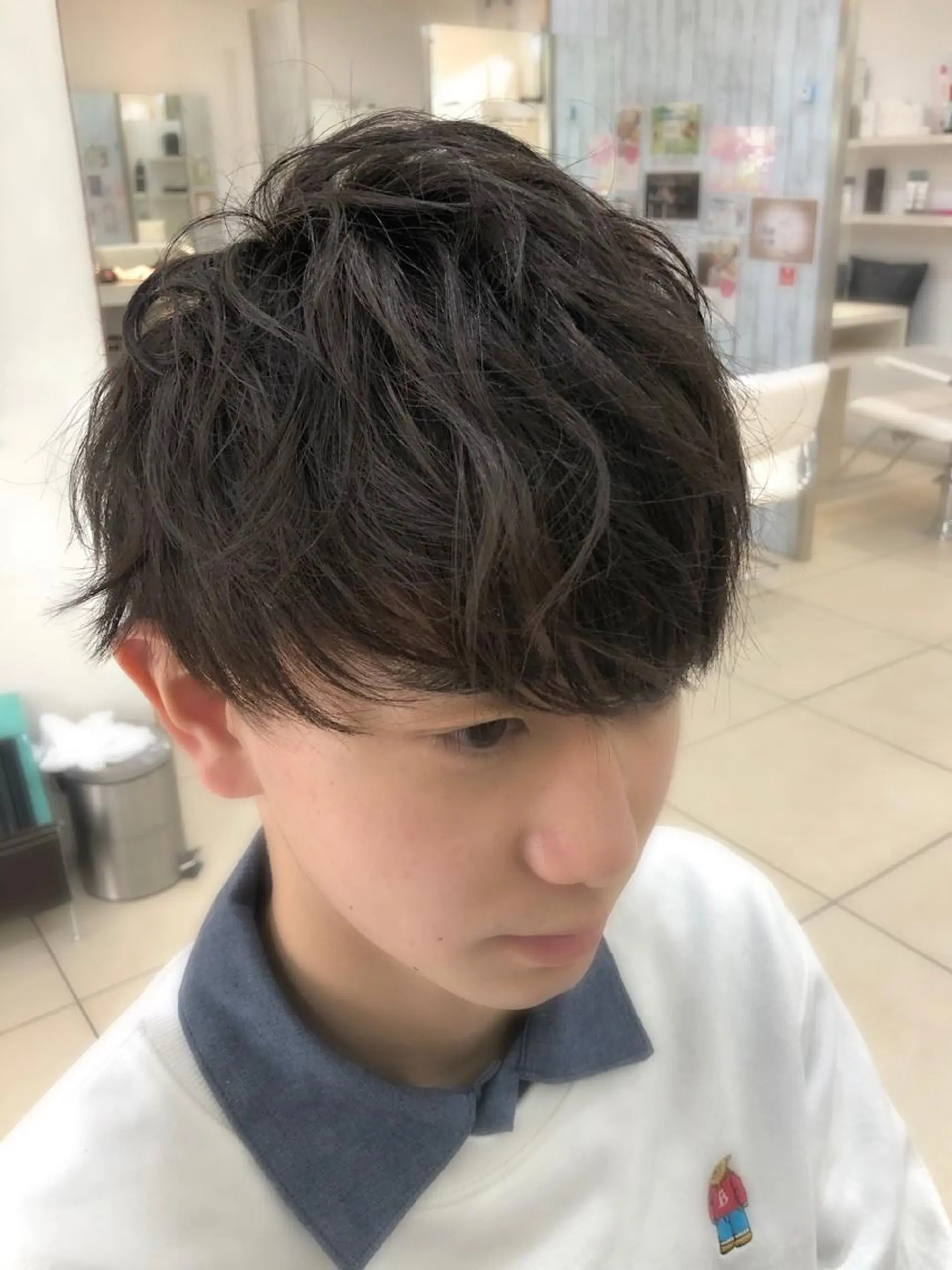 ショート メンズ マッシュ カット カルマ・ニュアンス パーマ　須田龍世のヘアスタイル