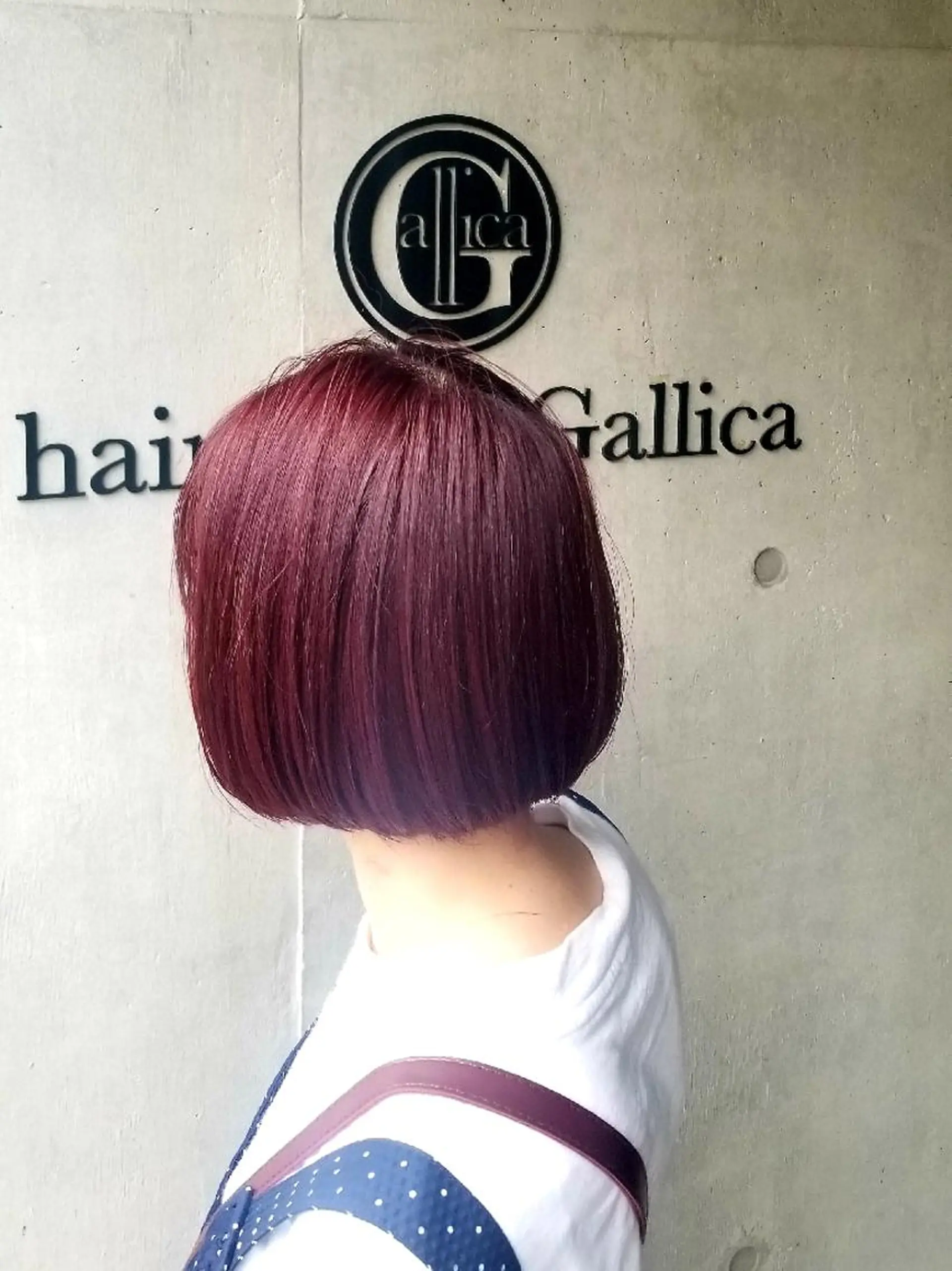 ミディアム カット ヘアカラー 🔴赤み消し/ 艶カラー落合　優🔴のヘアスタイル