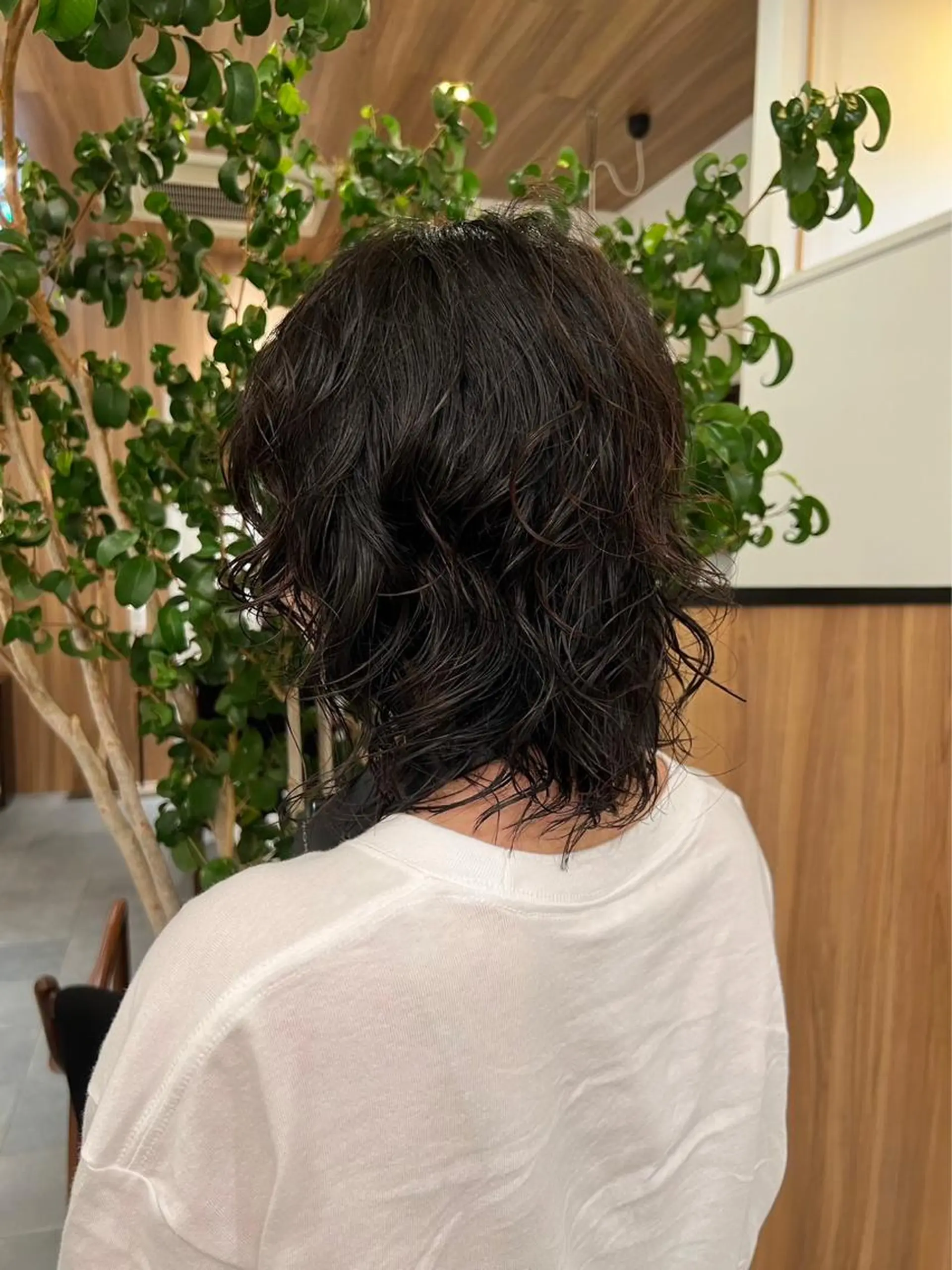 ミディアム パーマ 門崎未依/レイヤー/ メンズカット🪿のヘアスタイル