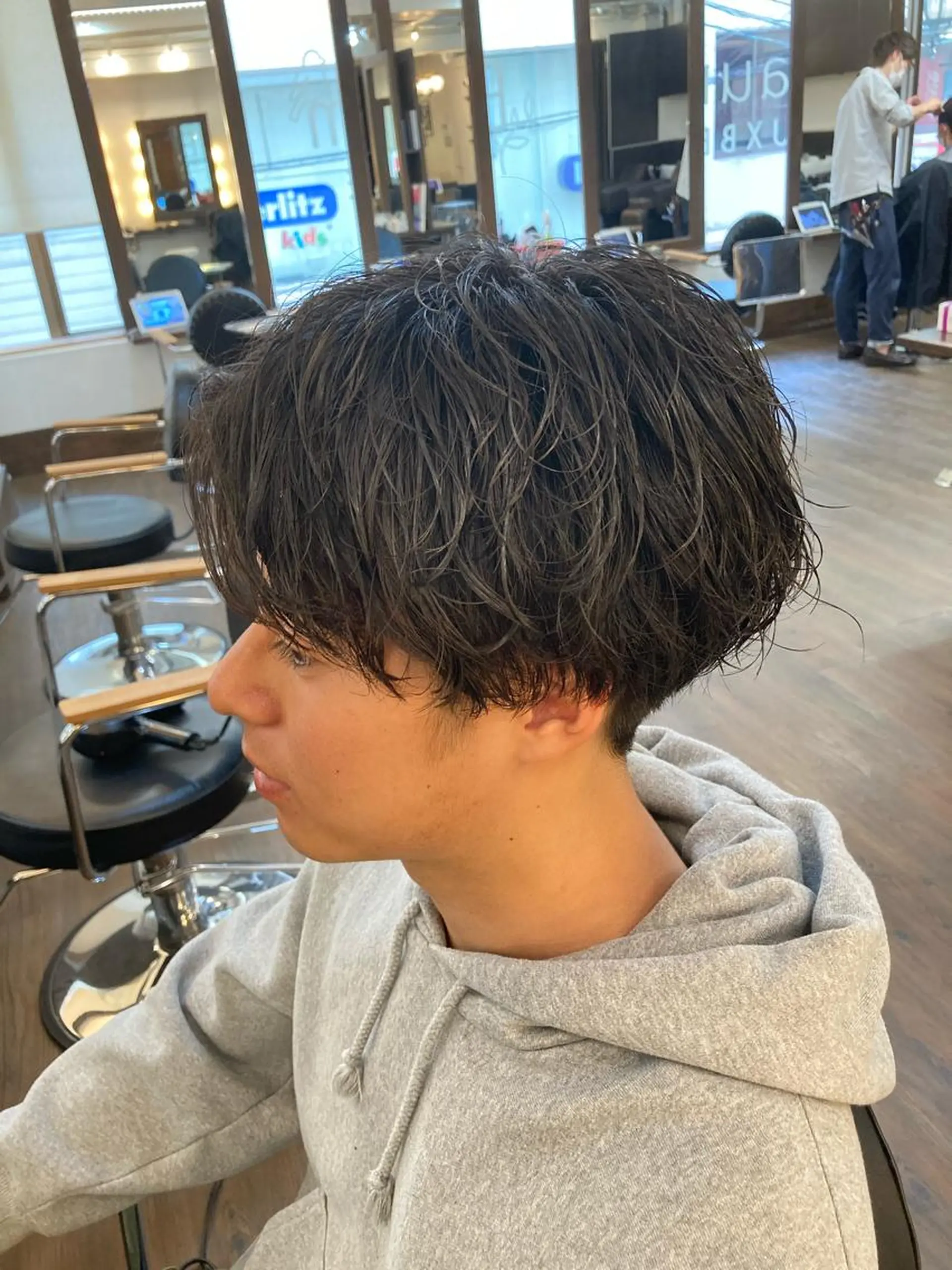 パーマ メンズ カット パーマ メンズサロン アソビ元町のヘアスタイル