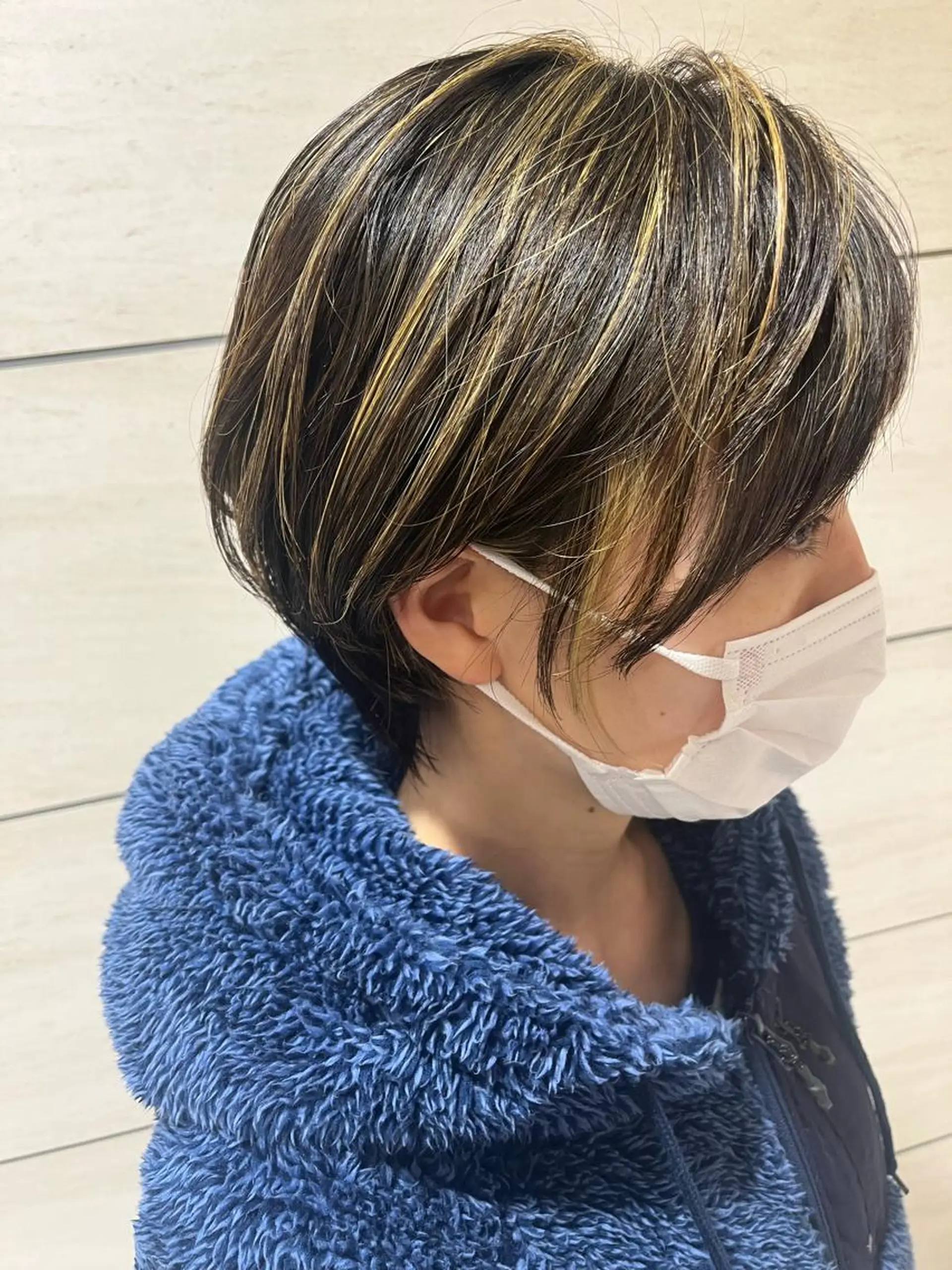 ショート カラー ブロンド ハイライトカラー ハイライト noll【今池駅前】 池田碧花のヘアスタイル
