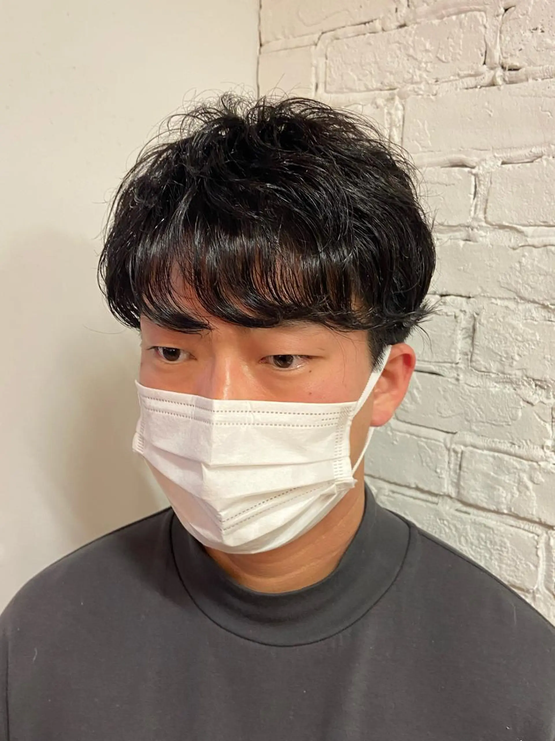 ショート パーマ メンズ メンズパーマ sola方南町所属・原一真/ 外国人ショートヘアのヘアスタイル