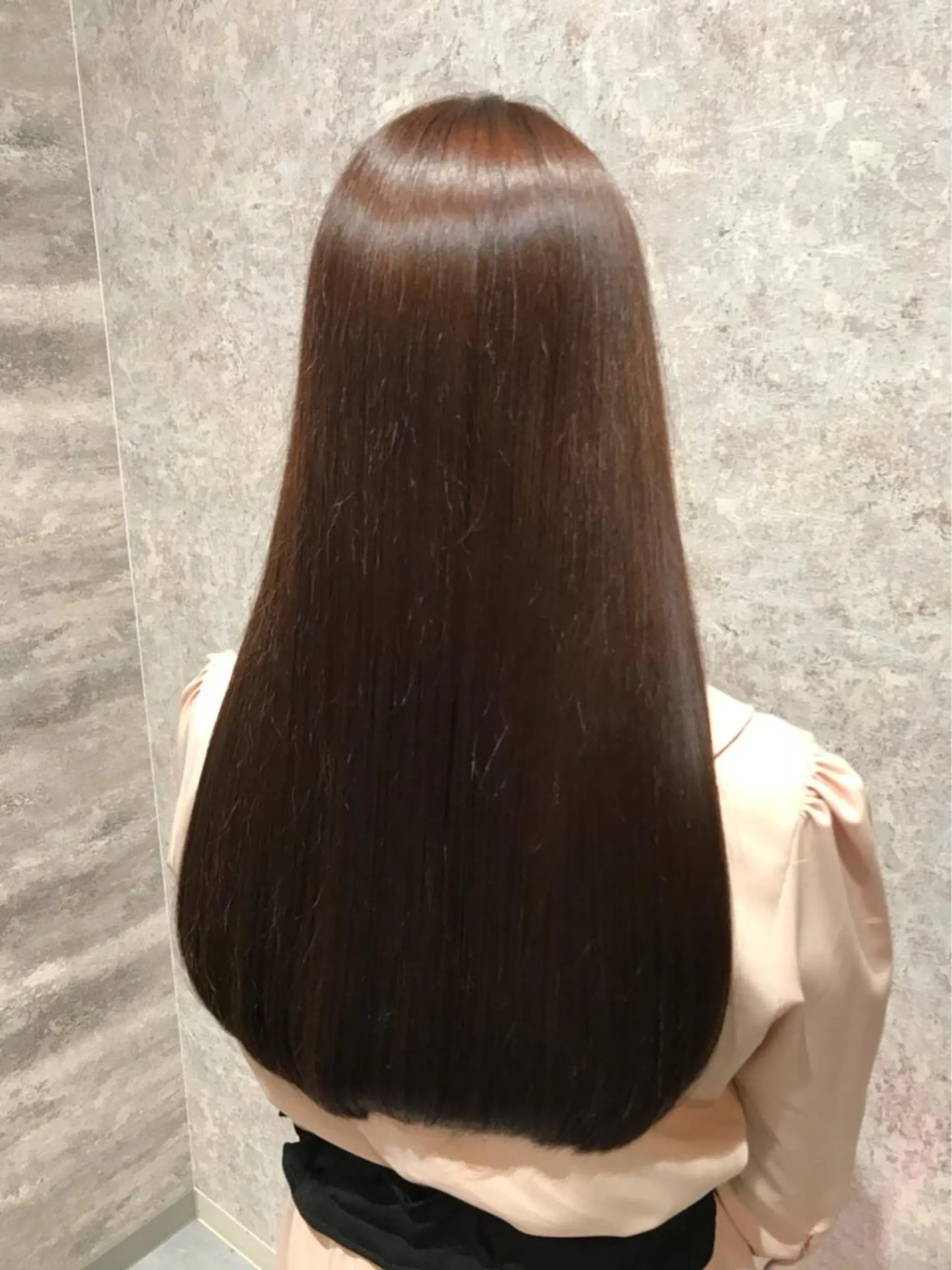 ロング カラー パーマ ベージュカラー ストレートパーマ 💈Blanco💈 カラー&ケア🌈のヘアスタイル