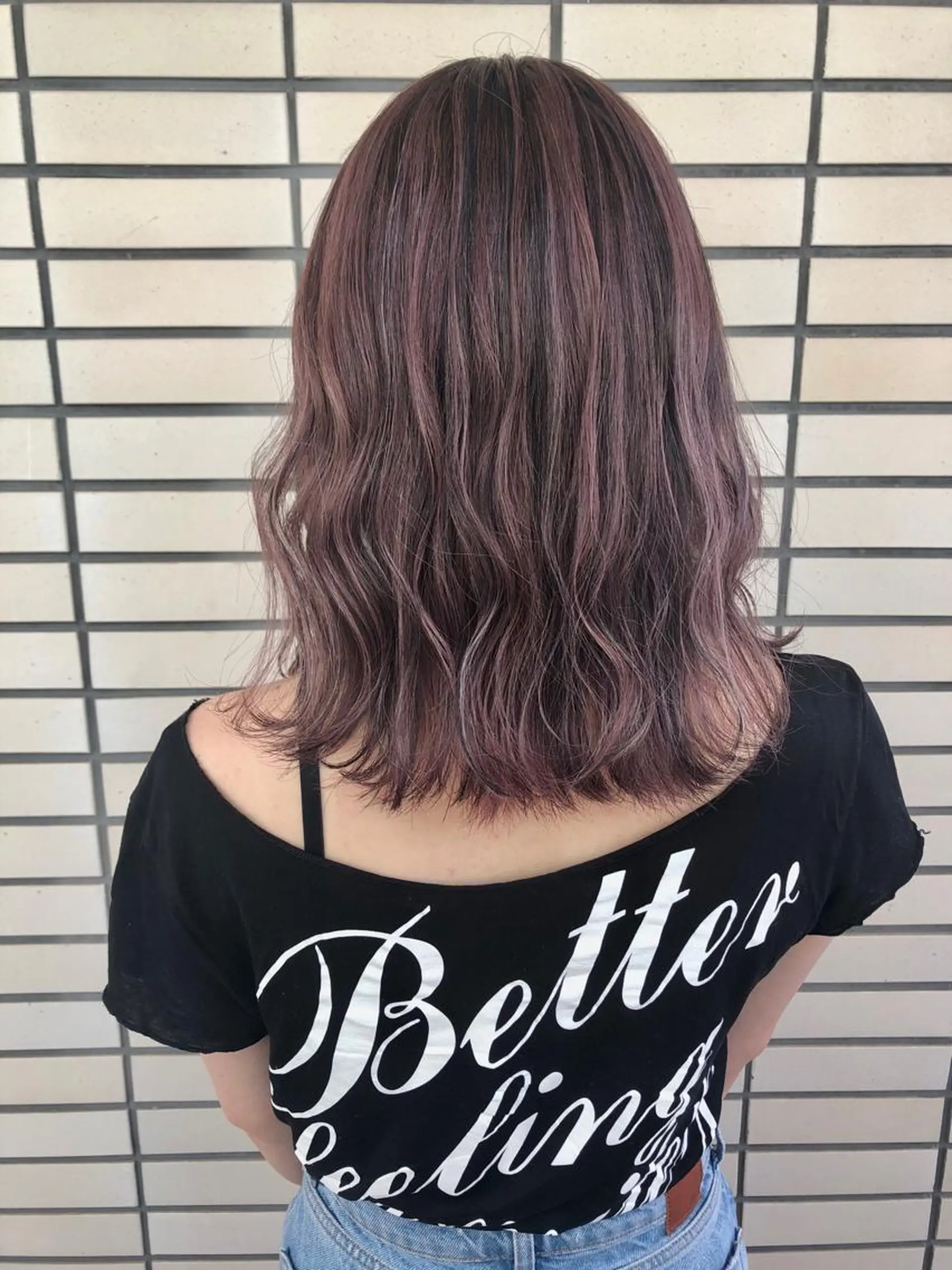 セミロング カラー ハイライトカラー ハイライト カット ヘアカラー トリートメント 2nd所属・🤍2nd🤍田所 美希のヘアスタイル