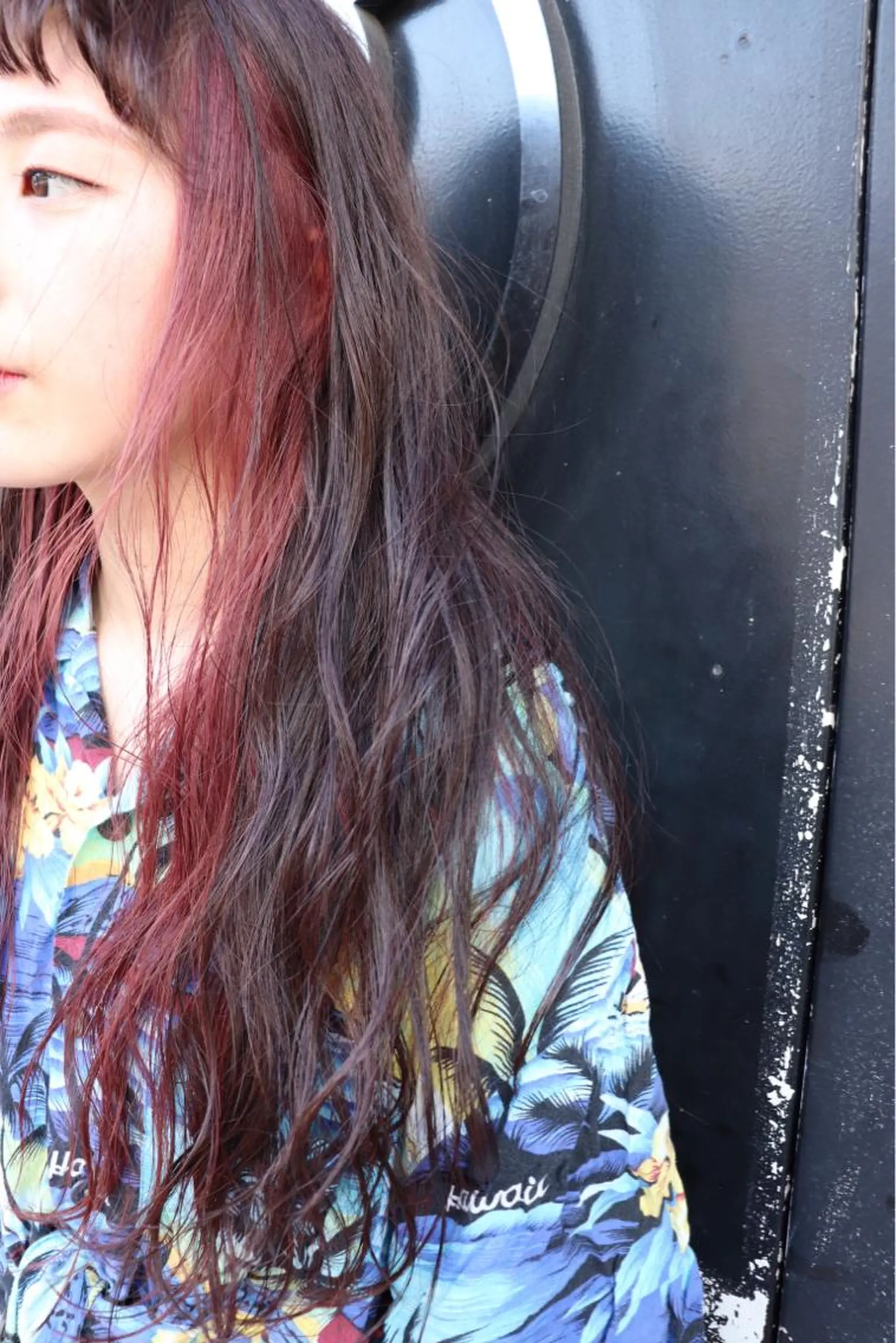 ロング カラー カット ヘアカラー トリートメント 萌花 moeka /韓国/レイヤーのヘアスタイル