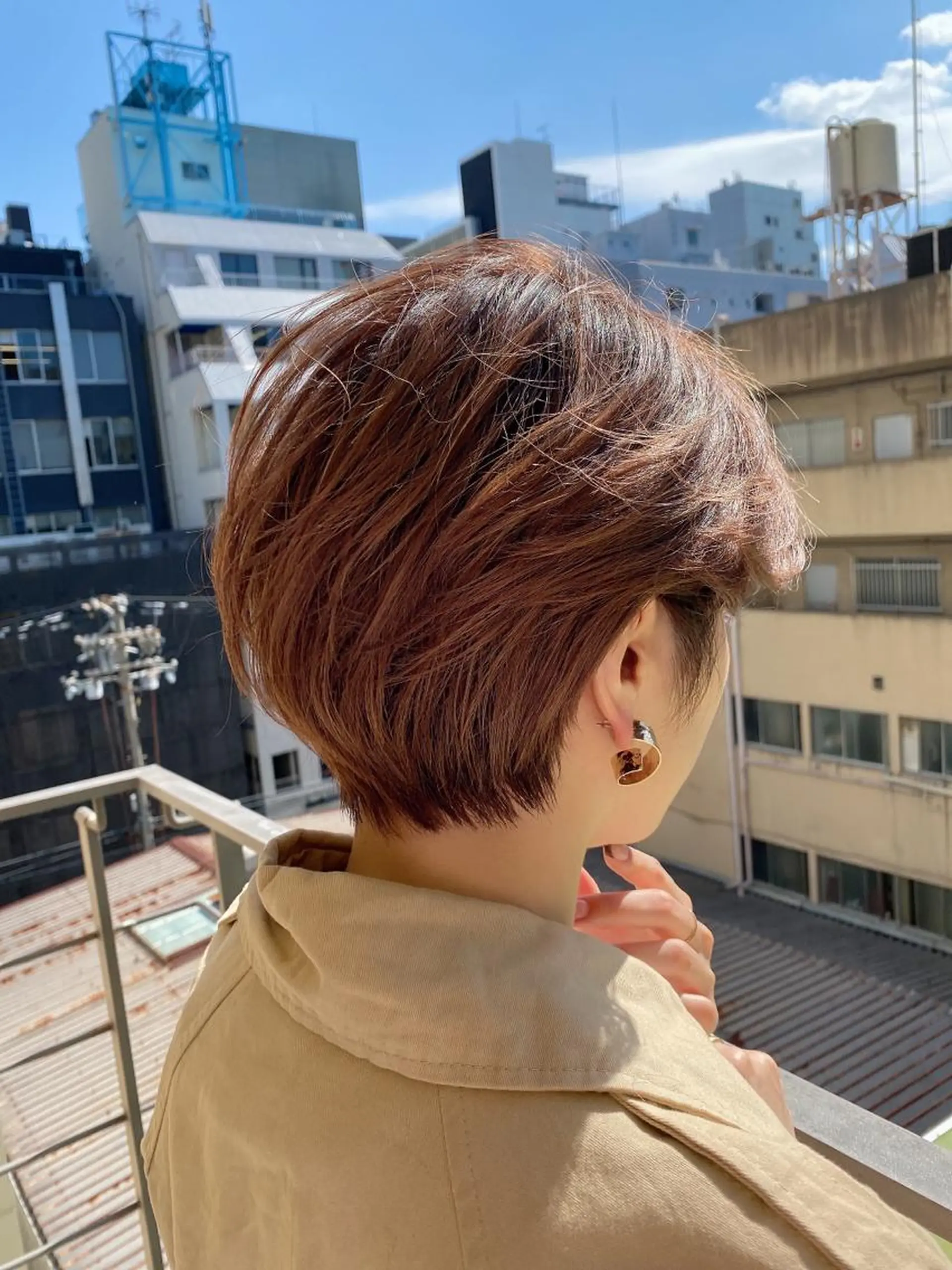 ショート カット ヘアカラー トリートメント ヘッドスパ lond strada所属・🌟モテ髪ショート 🌟店長　津賀涼のヘアスタイル