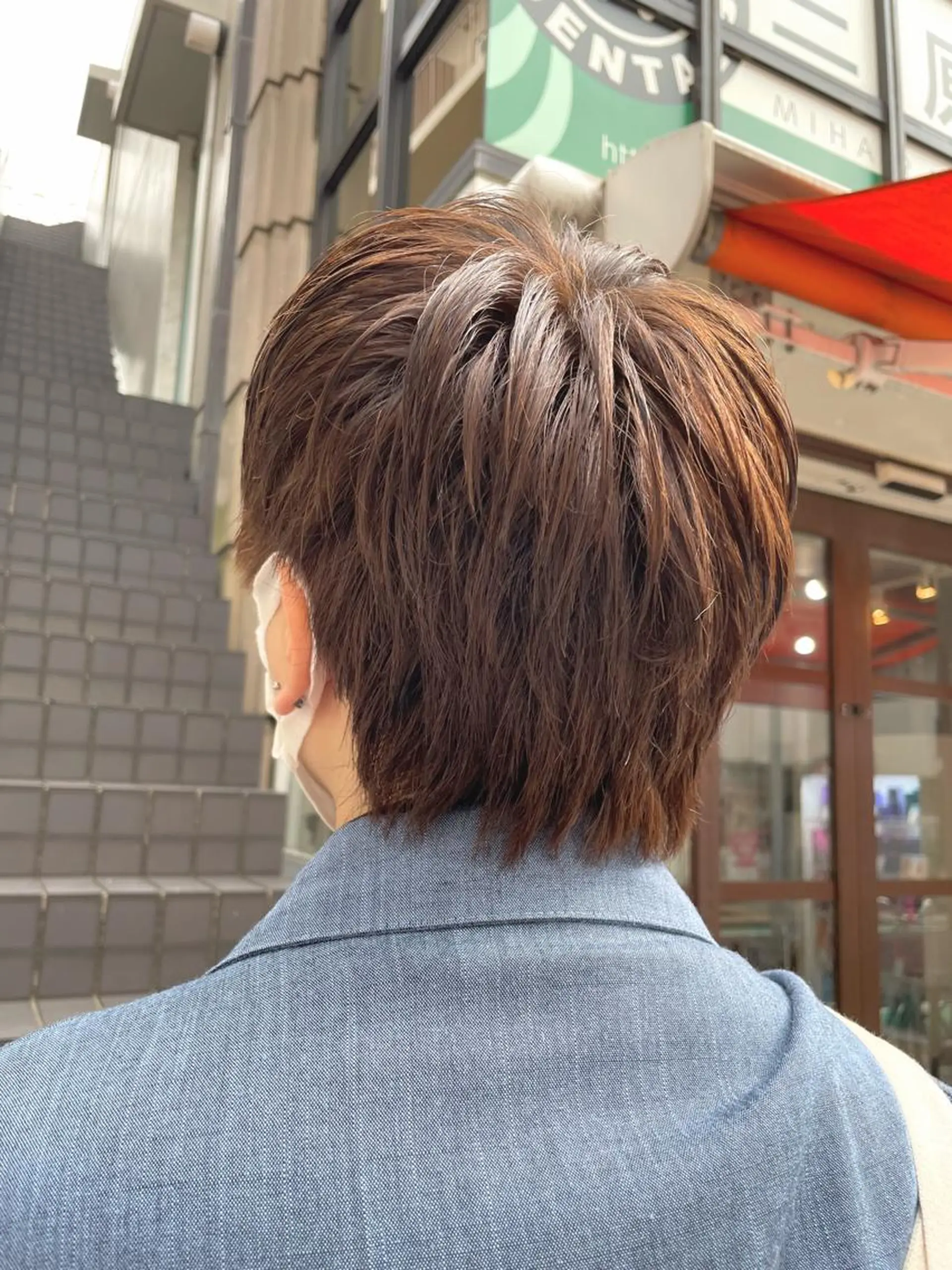 カラー メンズ ブラウンカラー ヘアカラー 中村 海波のヘアスタイル