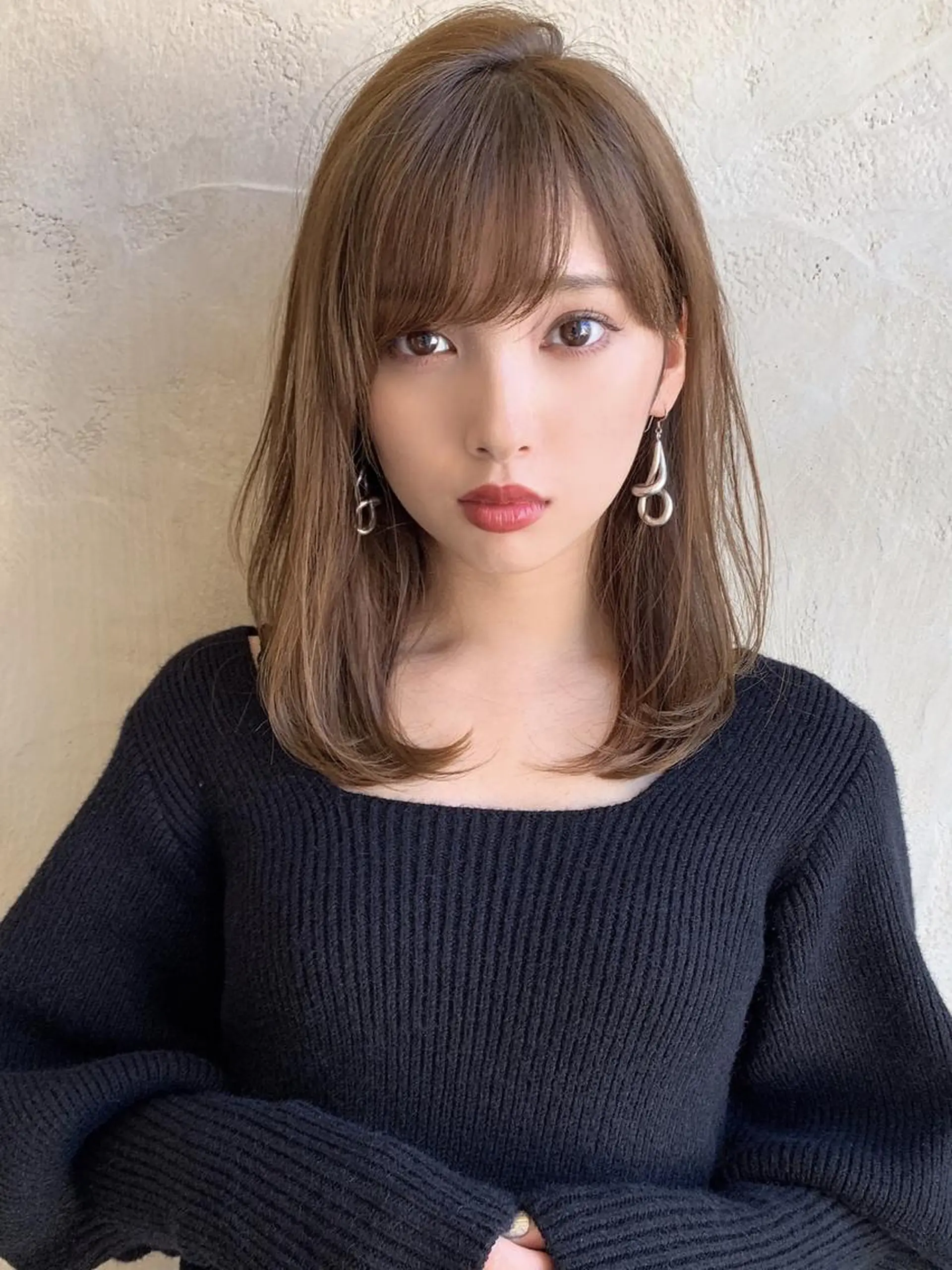 ミディアム カラー パーマ バレイヤージュ ブリーチ ケアブリーチ ダブルカラー ハイライトカラー ヘアカラー トリートメント 新宿✨レイヤーカット 韓国ヘア/坂本亜裟海のヘアスタイル