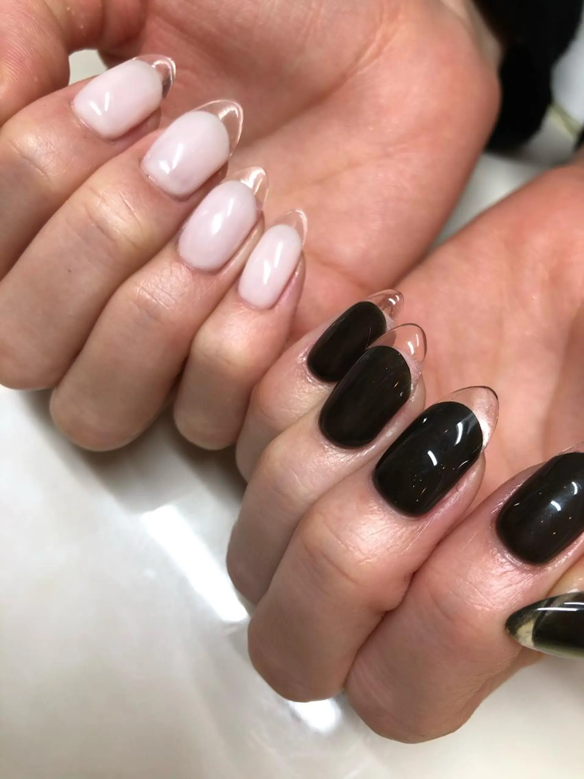 ネイル クリアネイル フレンチネイル sis nail所属・sis nail 梅田　あい子のネイルデザイン