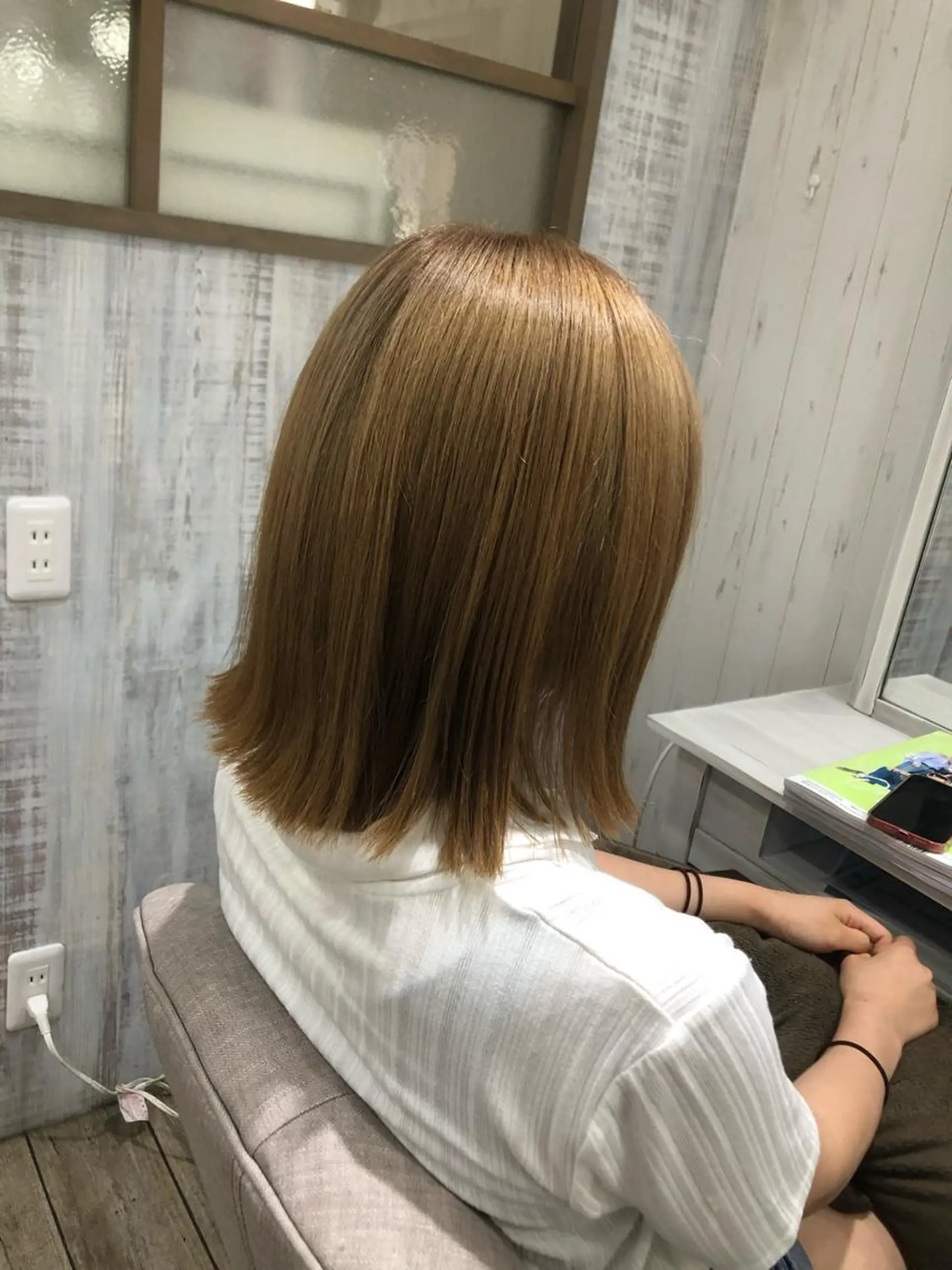ミディアム カラー ヘアカラー イシジマ タカナリのヘアスタイル