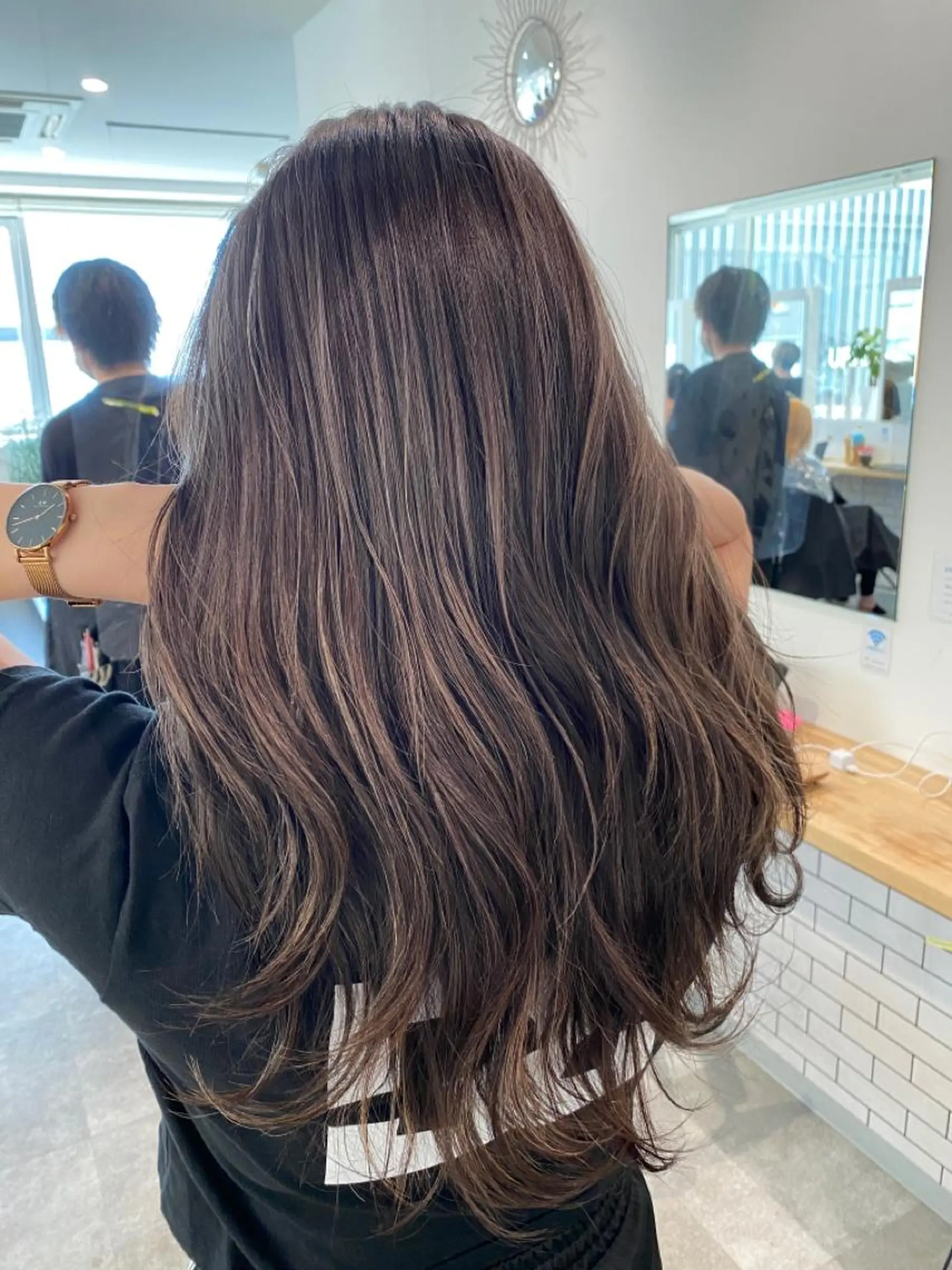 ミディアム カラー ヘアカラー トリートメント JIL BLAN 京都のヘアスタイル