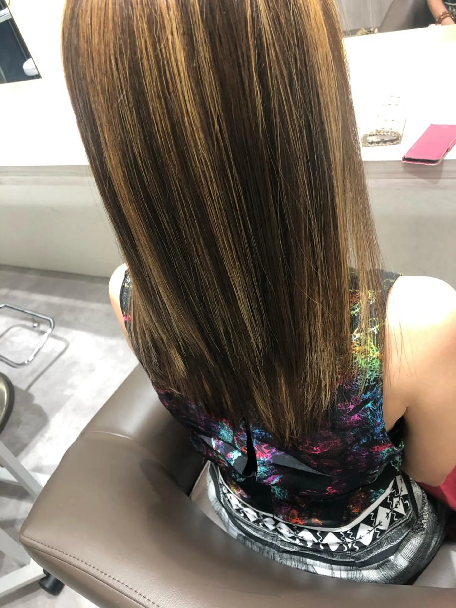 ロング カラー パーマ ムトウセイマ/艶髪 /艶ケアWブリーチのヘアスタイル