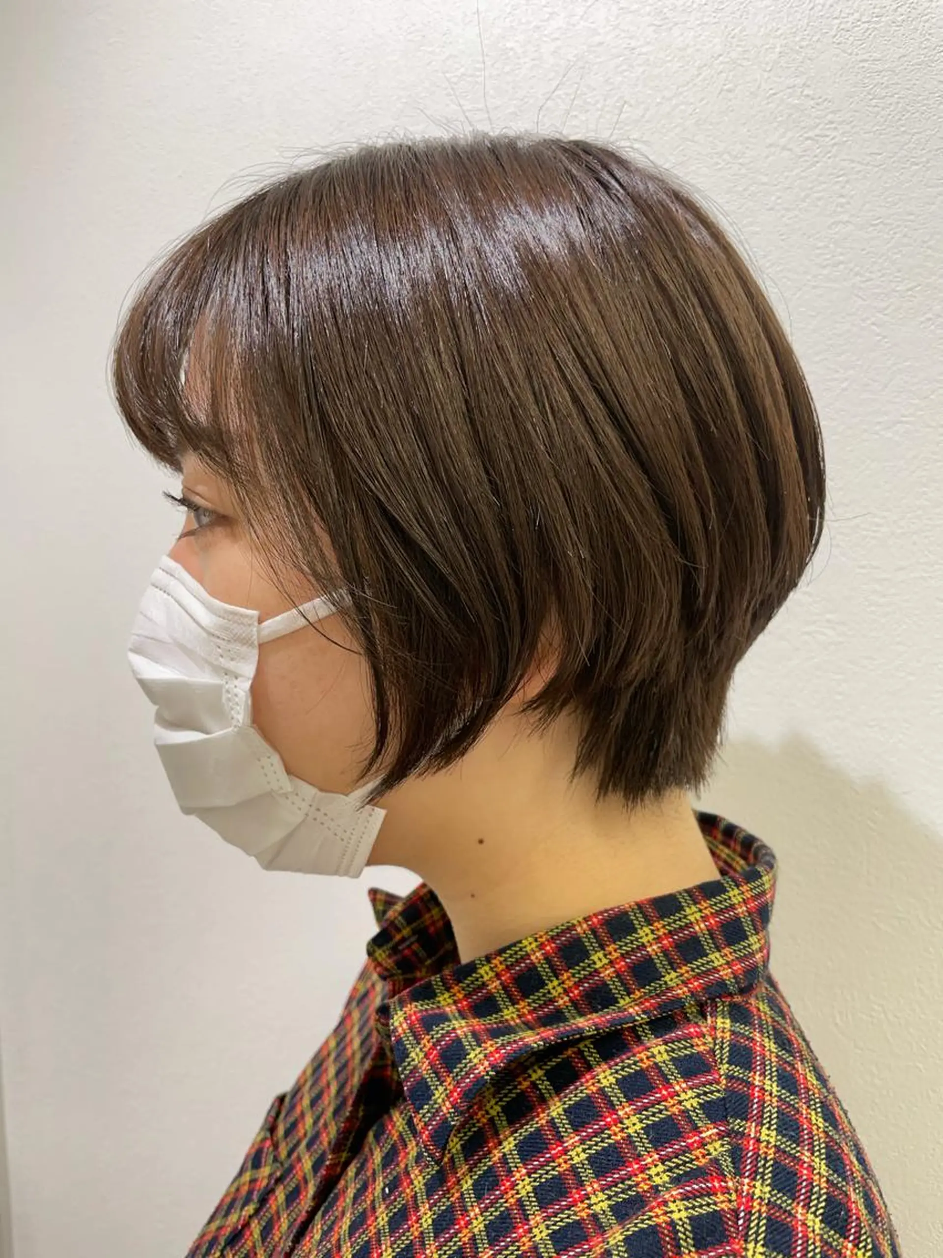 ショート カラー 丸みショート ボブ ショートヘア カット パーマ 福島成美/髪質改善 縮毛矯正/カラーのヘアスタイル