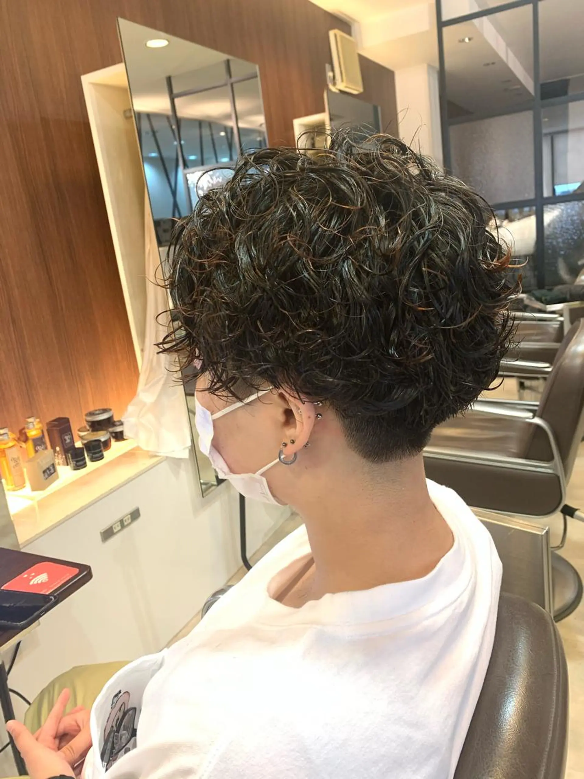 ショート メンズ メンズパーマ/難波/ 心斎橋　室園亮佑のヘアスタイル