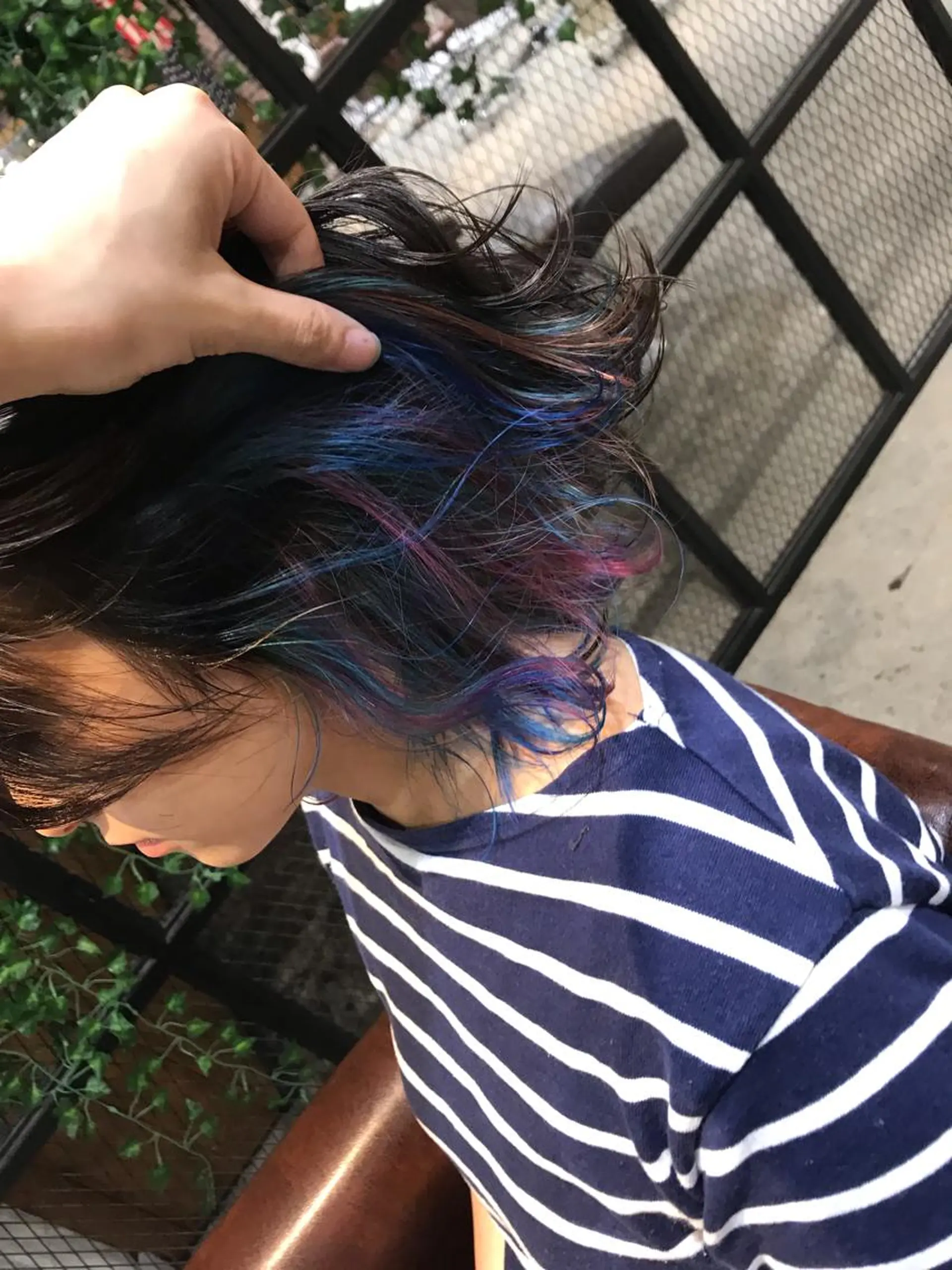 ミディアム カラー パーマ ヘアアレンジ キッズ ユニコーンカラー Forest. -髪質改善-のヘアスタイル